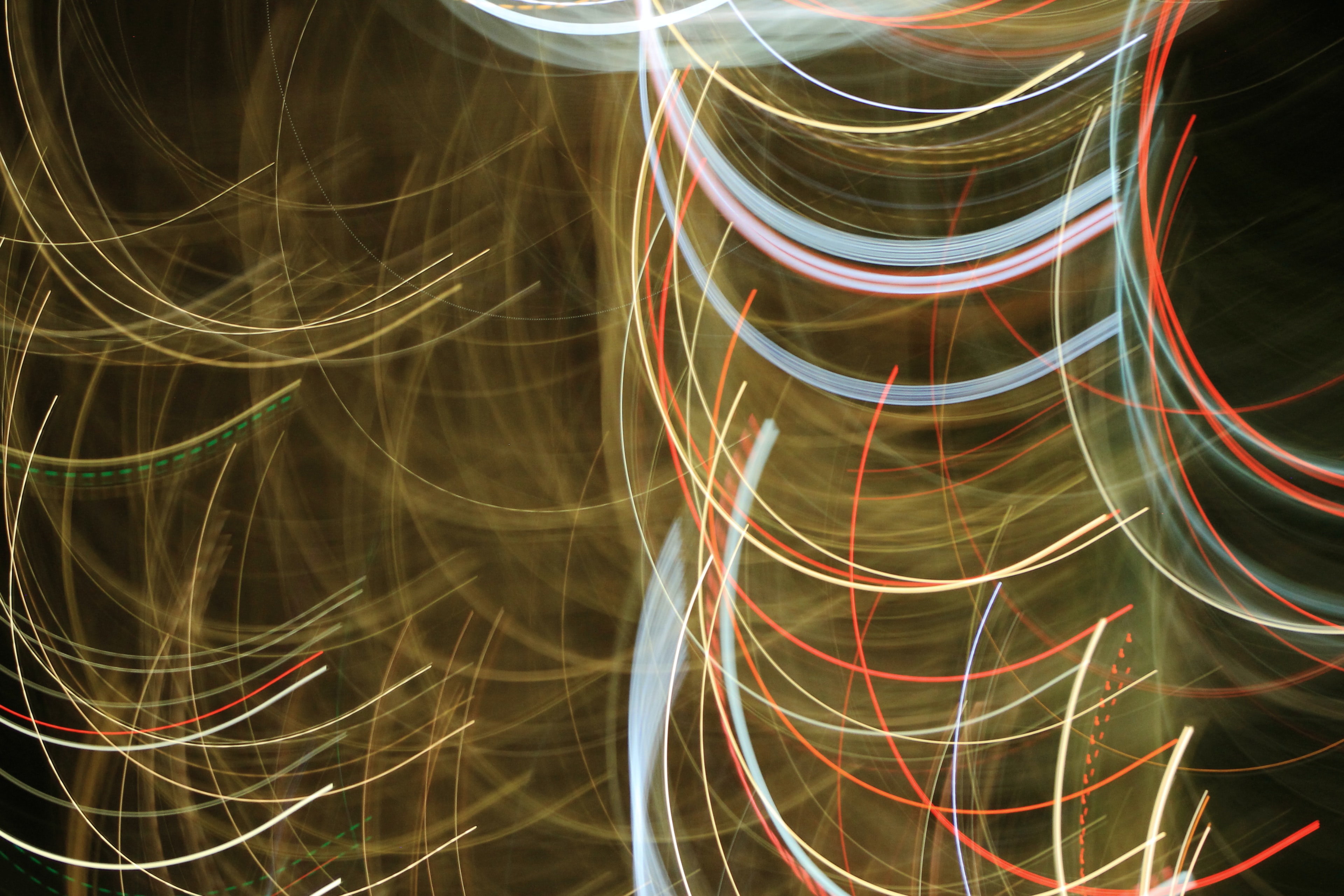 circles, long exposure, lines, streaks, abstract, stripes, neon Full HD