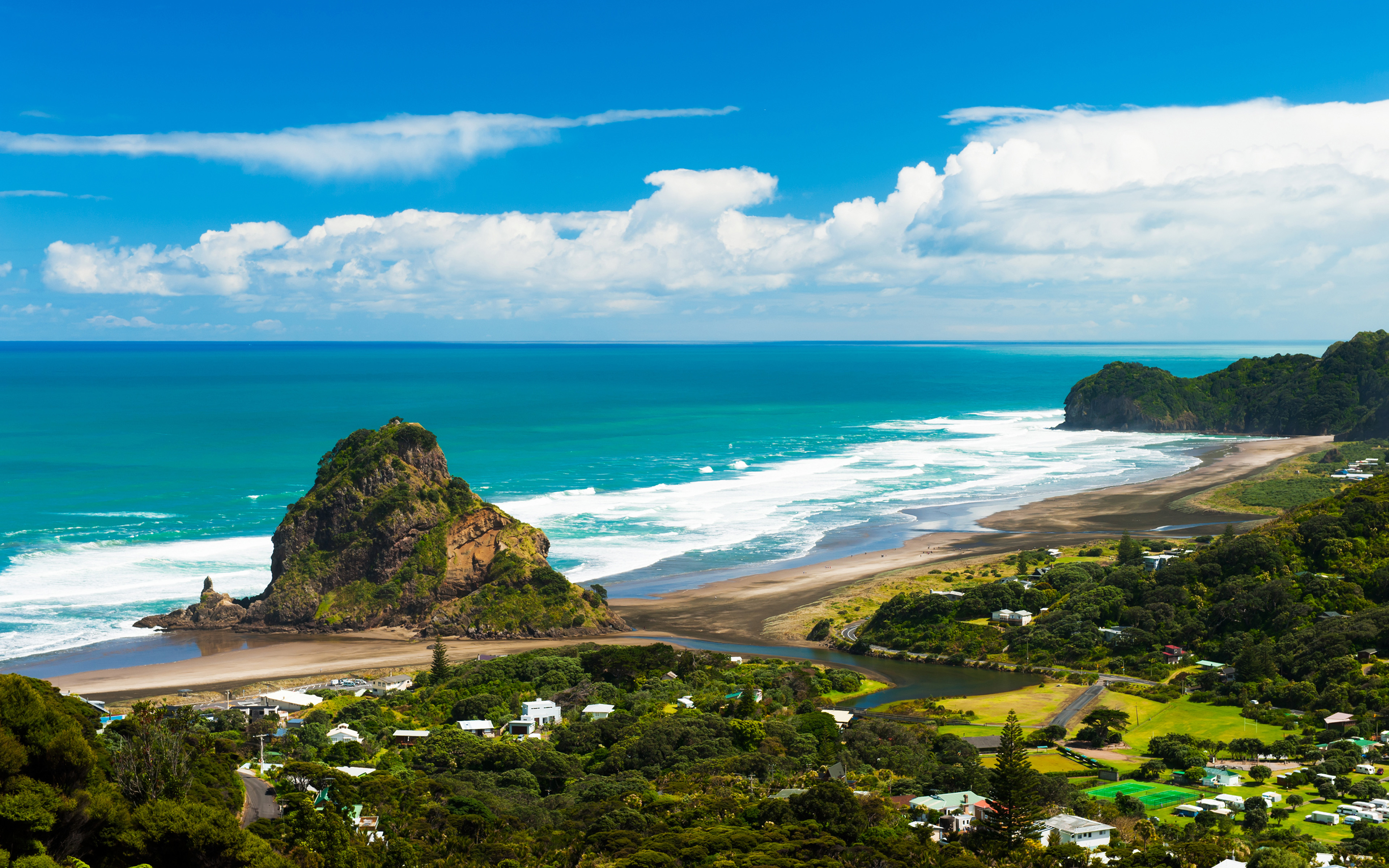 HD desktop wallpaper: New Zealand, Coast, Ocean, Village, Coastline,  Photography download free picture #949276
