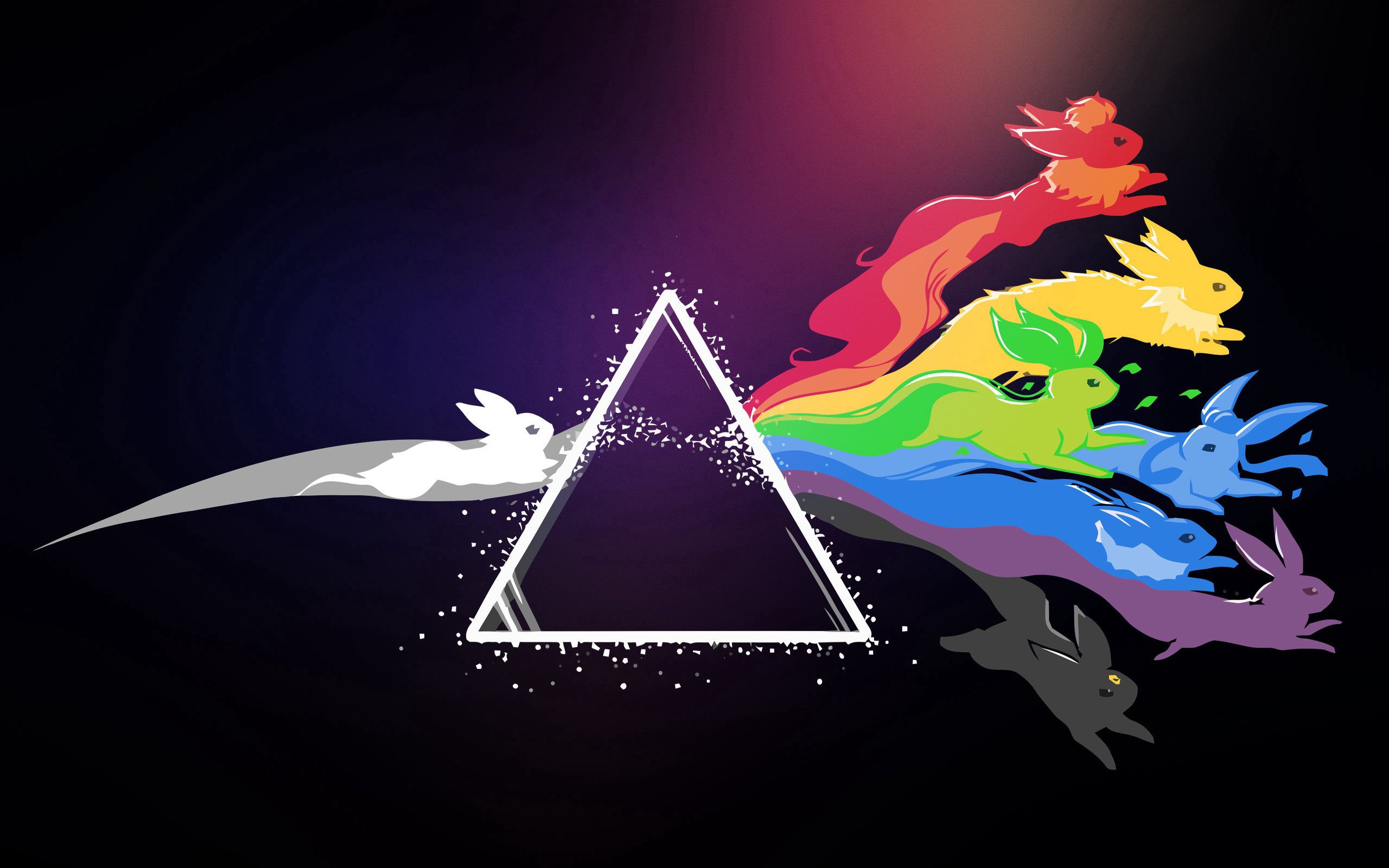 103603 download wallpaper pokemon, pokémon, pink floyd, art, bright, logo, logotype screensavers and pictures for free