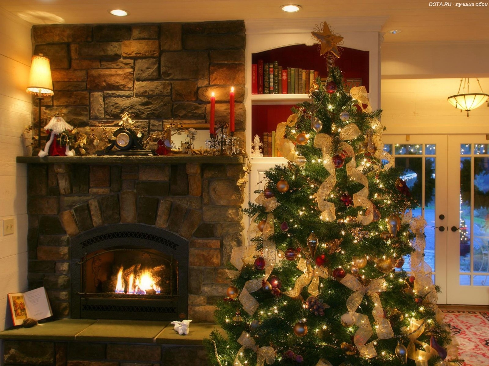 4624 Hintergrundbild herunterladen feiertage, neujahr, interior, tannenbaum, weihnachten - Bildschirmschoner und Bilder kostenlos