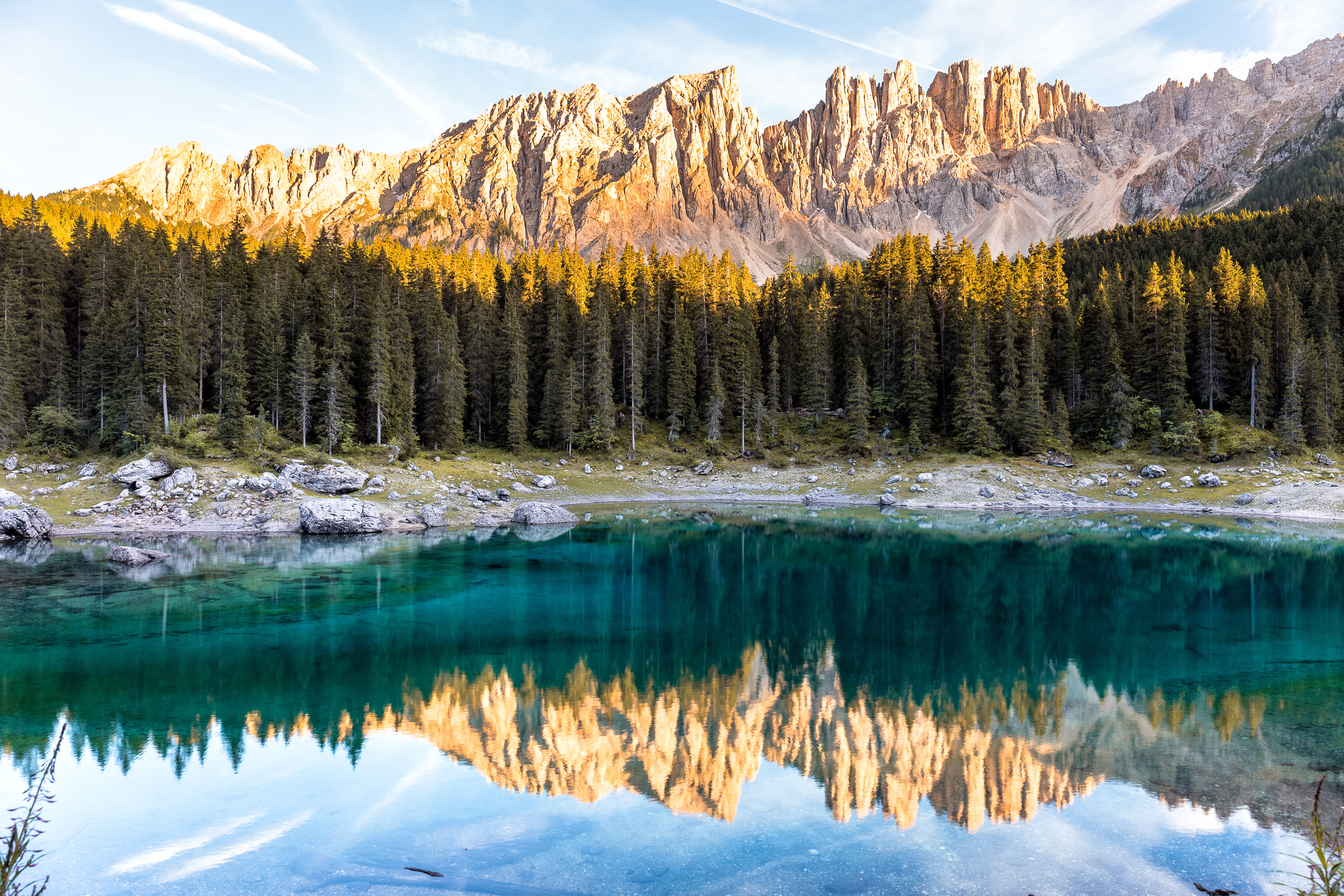 Laden Sie das Italien, Mountains, Landschaft, Natur, Bäume, See, Reflexion-Bild kostenlos auf Ihren PC-Desktop herunter