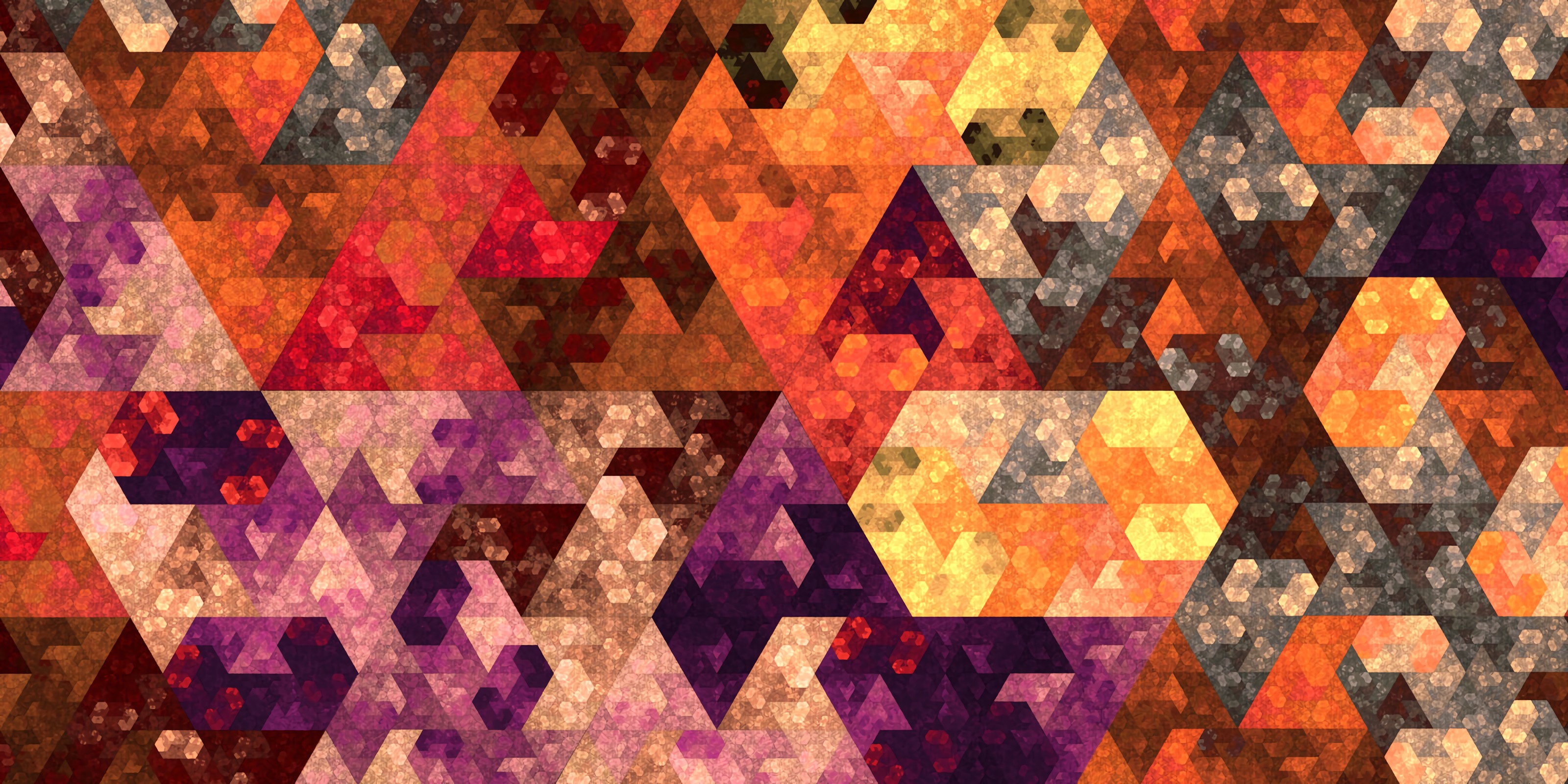 HD wallpaper abstract, multicolored, motley, geometry, mosaic