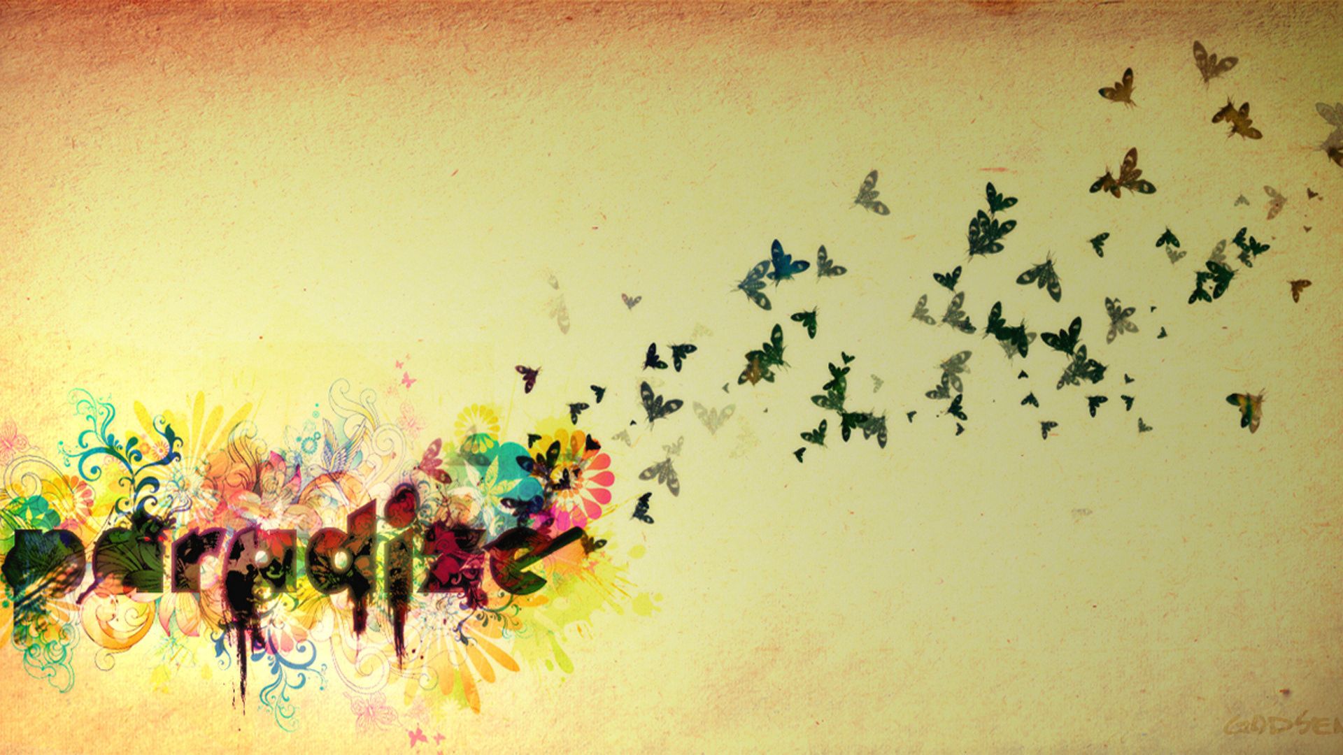 words, butterflies, birds, sky, bright, flight