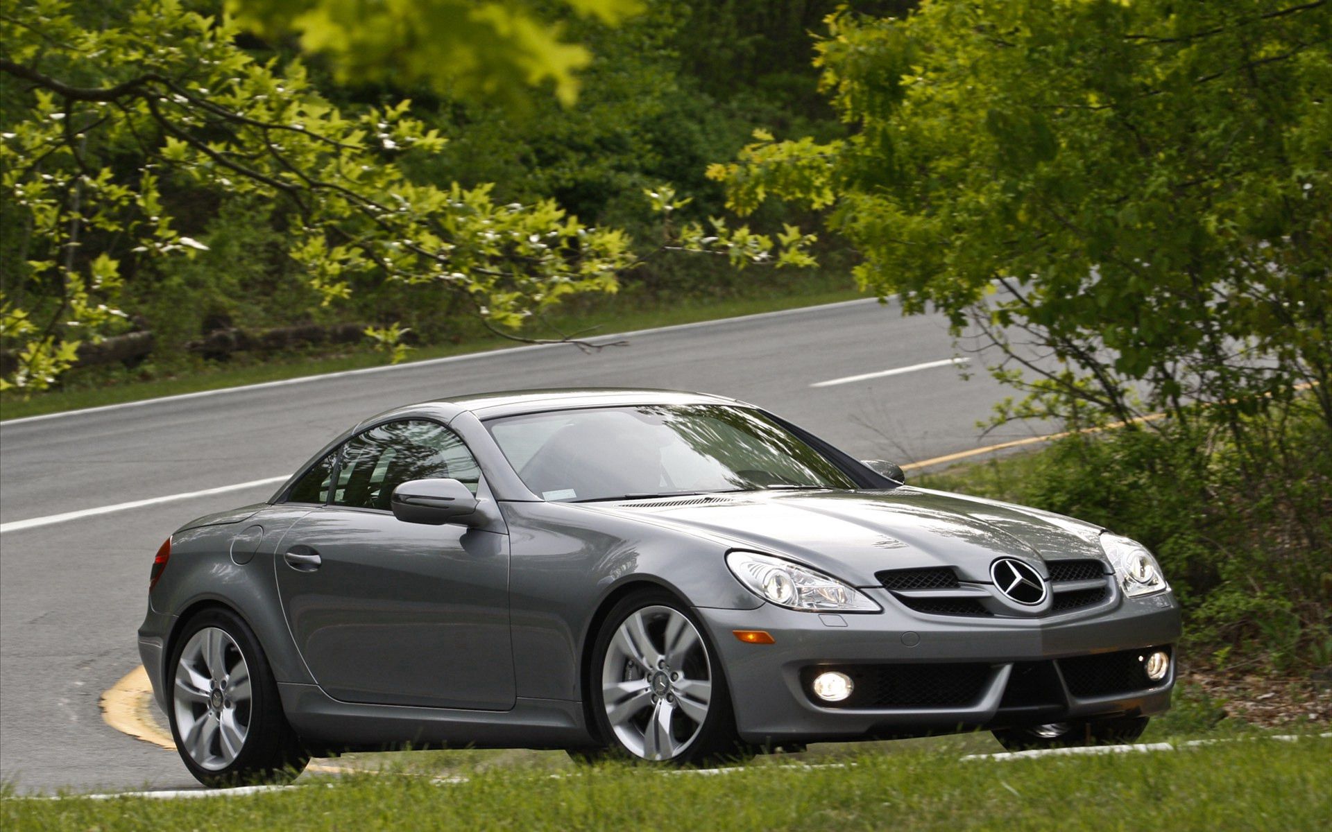 side view, mercedes slk 350, cars Turn HD Android Wallpapers