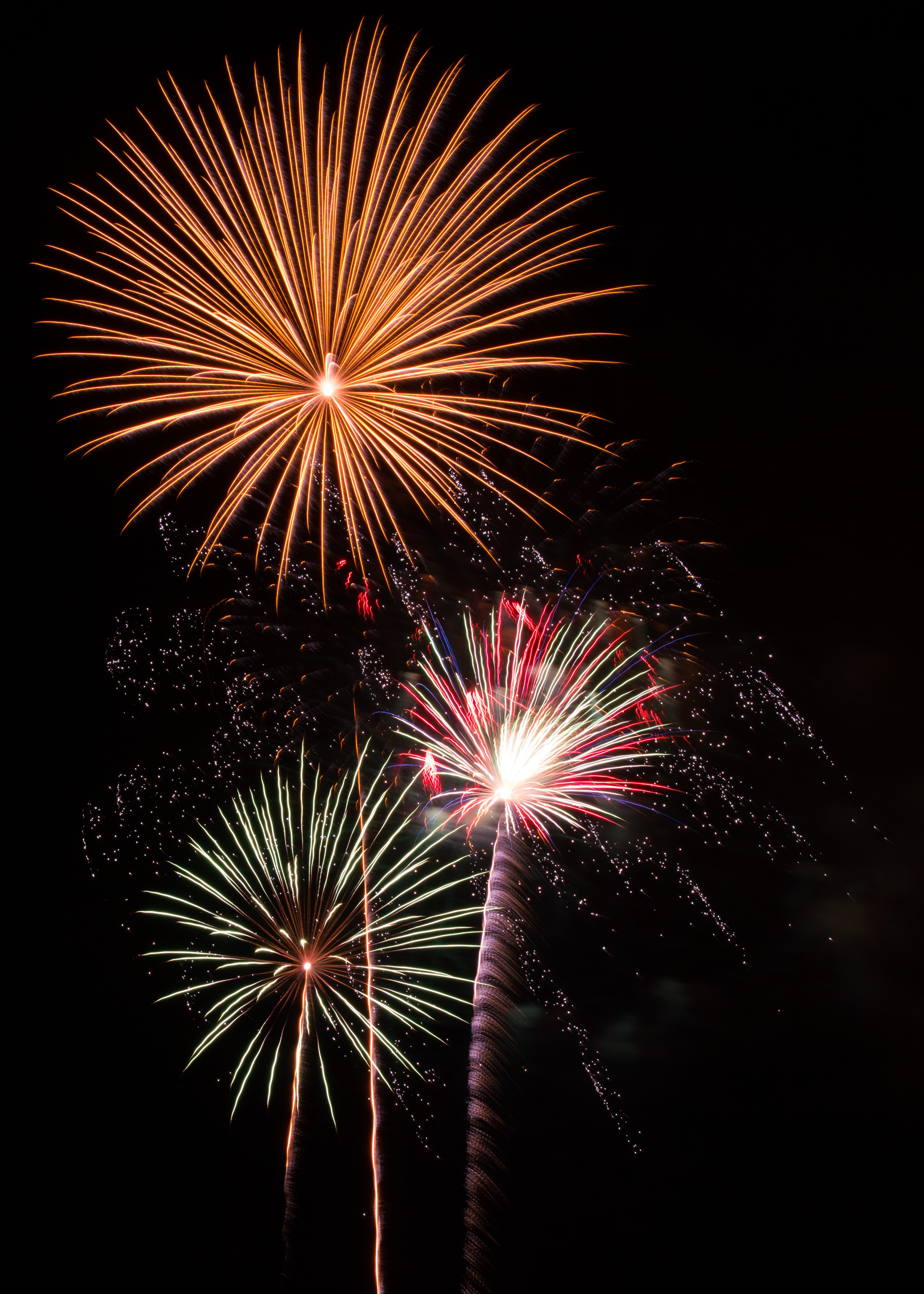 Phone Wallpaper fireworks, holidays, lights, holiday
