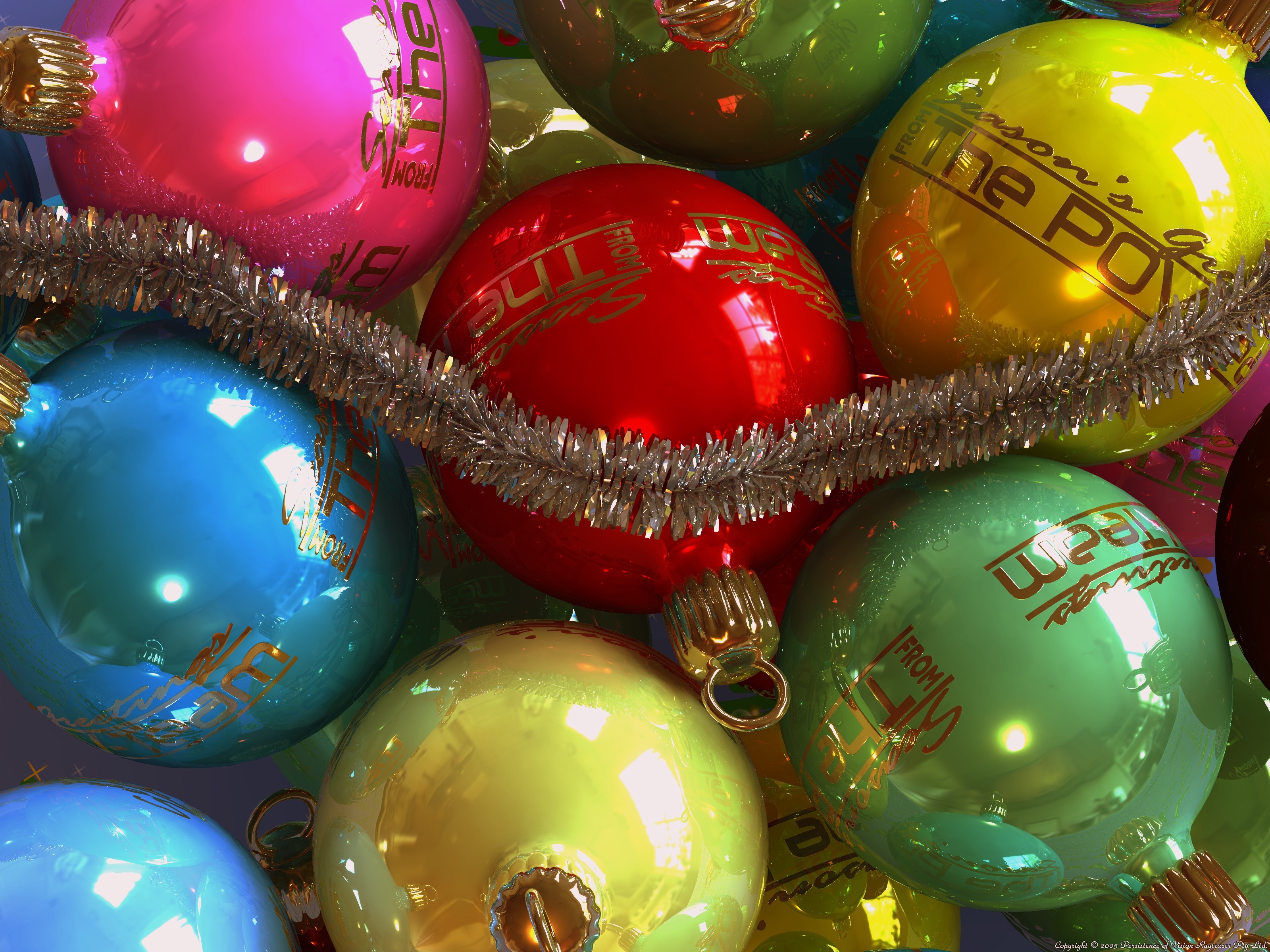 holidays, new year, balls, christmas Phone Wallpaper