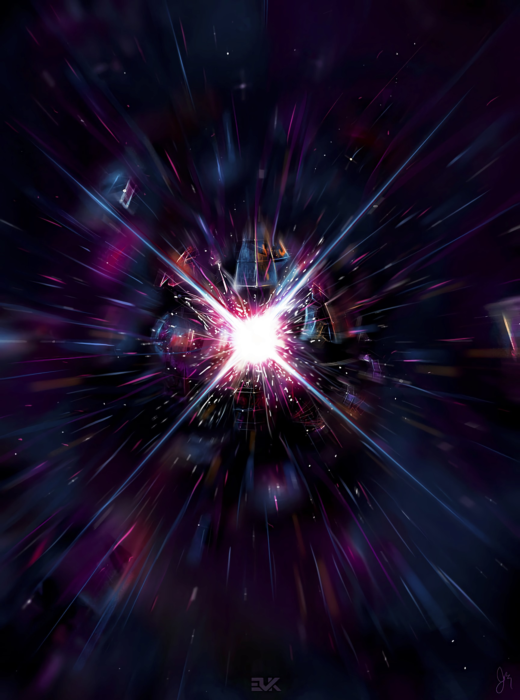 Flash sparks, brilliance, abstract, bright 4k Wallpaper
