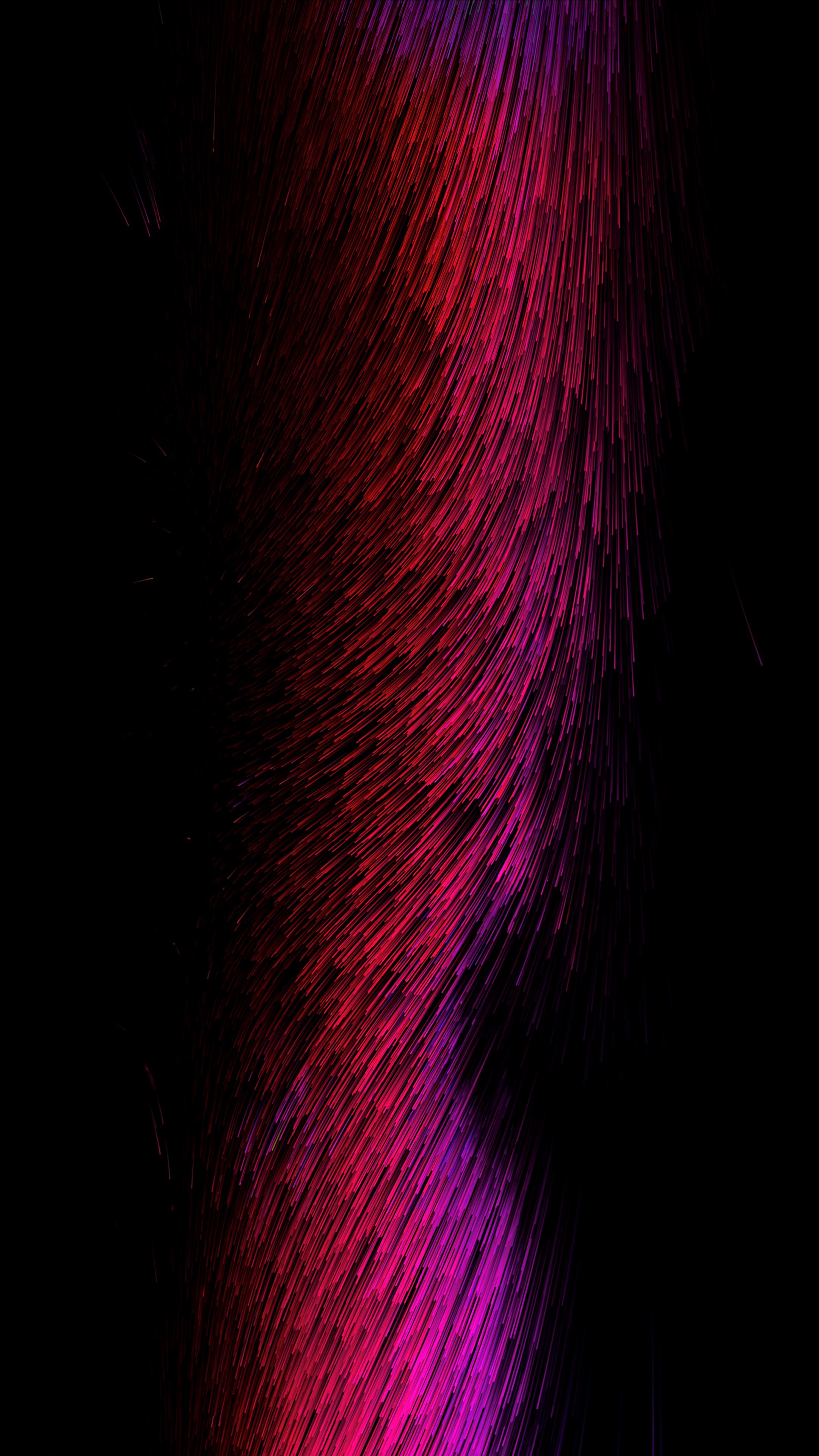 glow, threads, lines, abstract, pink, red, dark, stripes, streaks, thread Smartphone Background