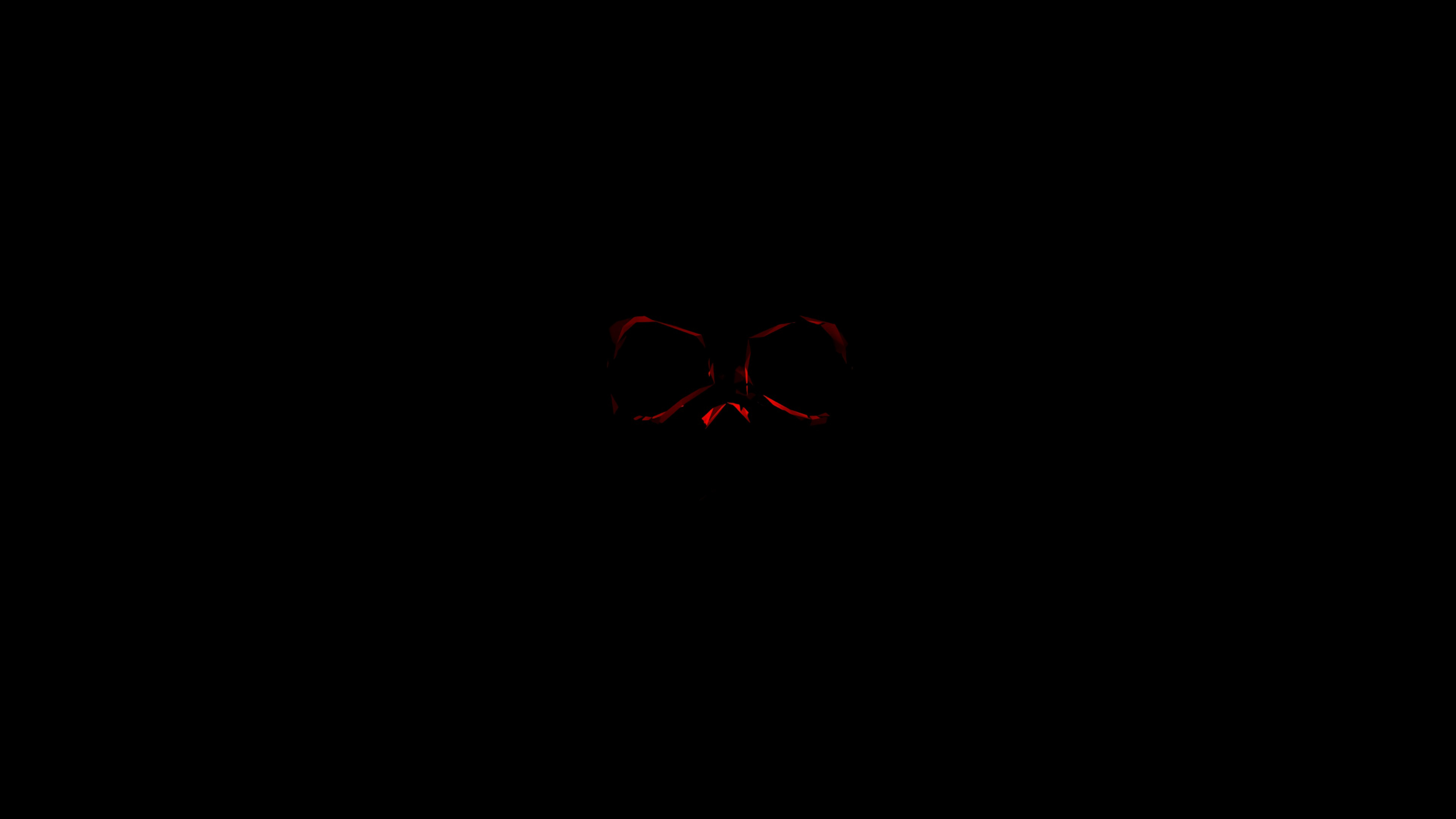 skull, black, red, dark, darkness Smartphone Background