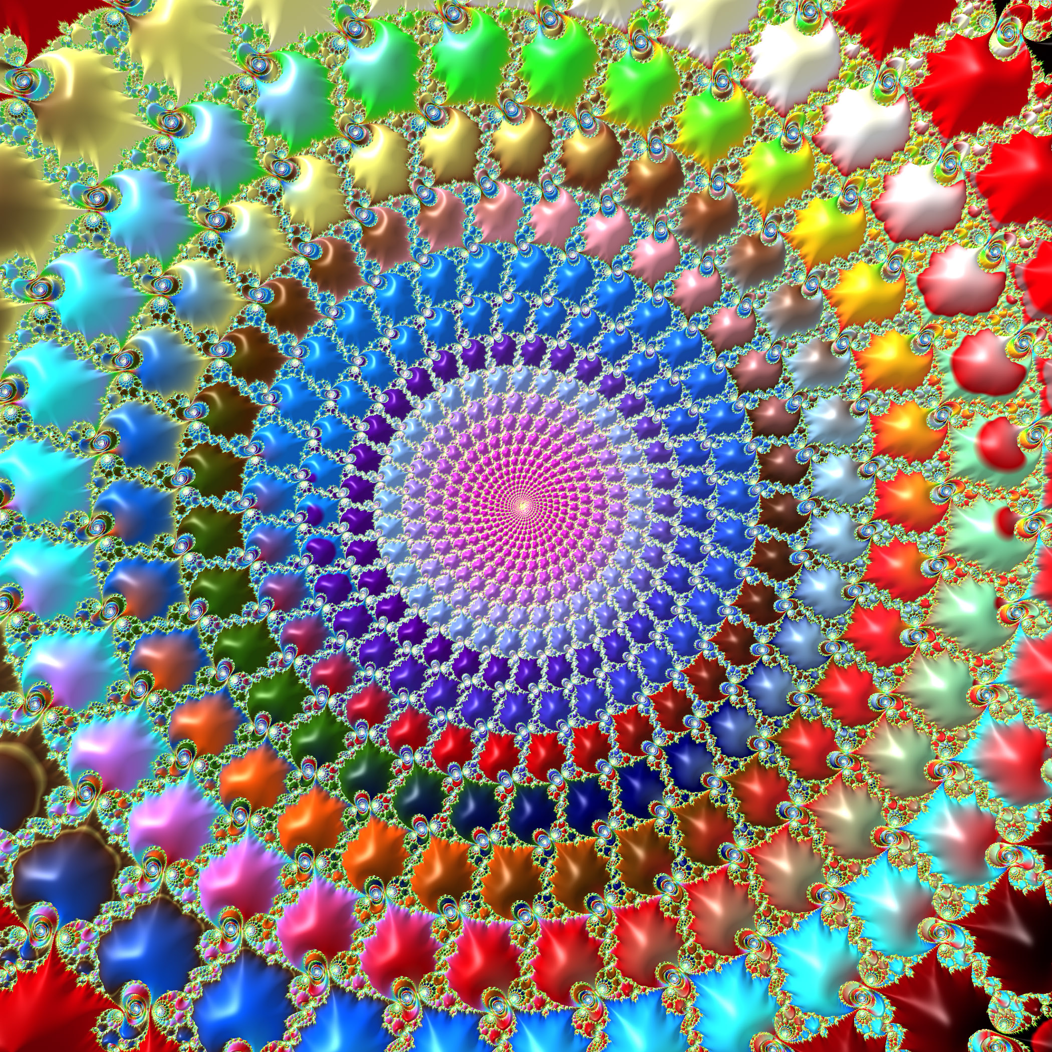 Download mobile wallpaper 3D, Patterns, Circles, Multicolored, Motley, Fractal for free.