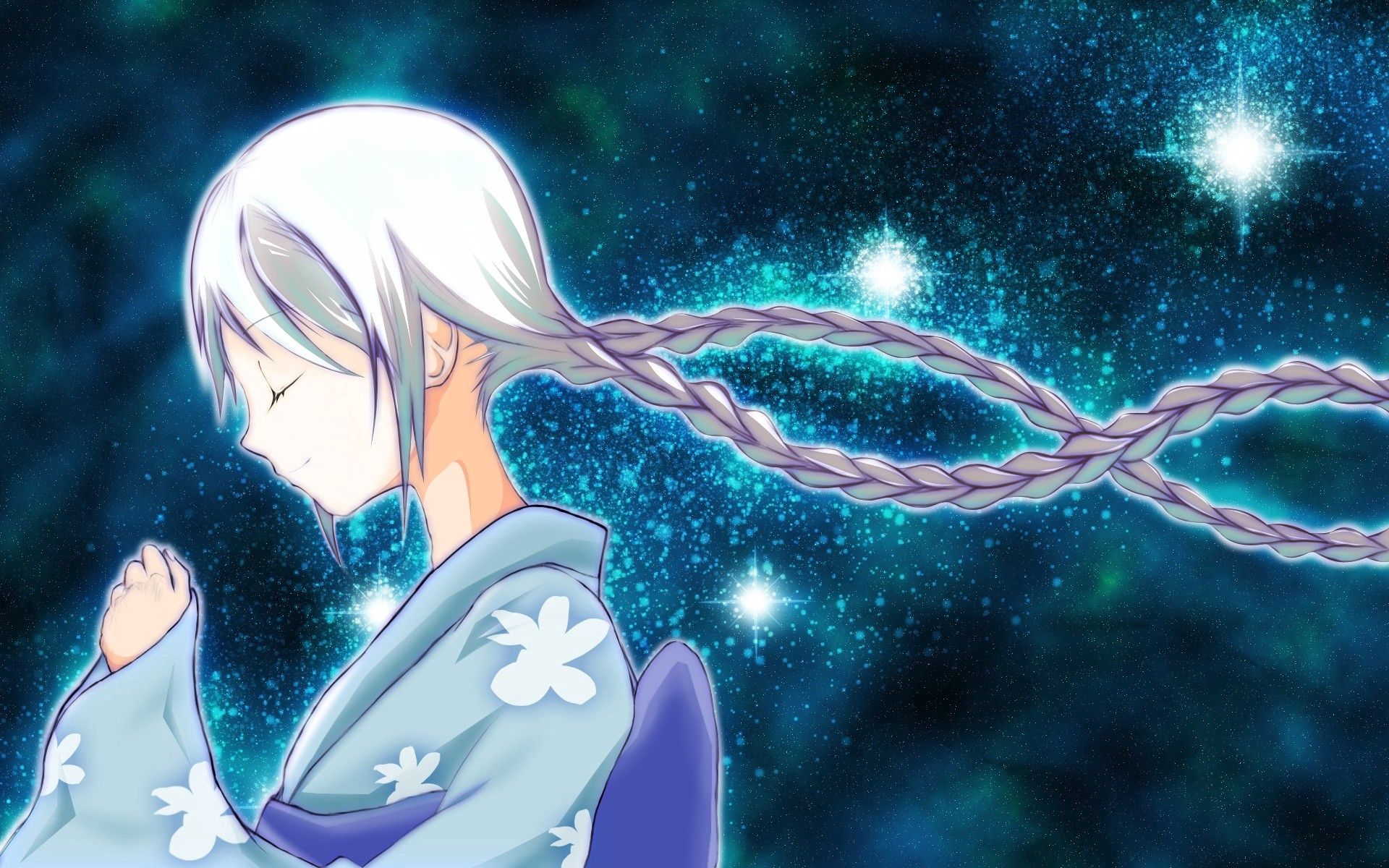 anime, universe, shining, girl Windows Mobile Wallpaper