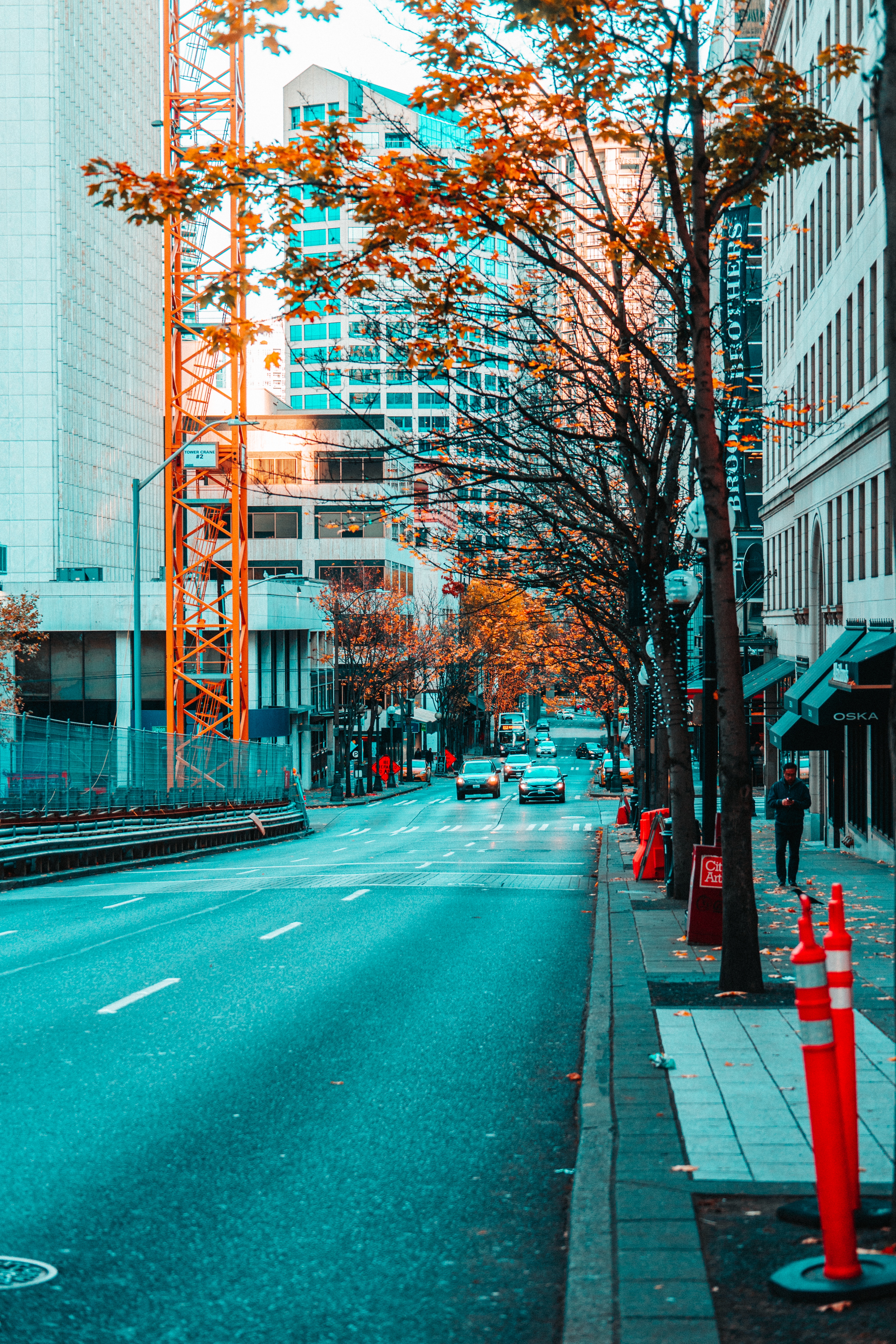 street, cities, city, building, road, traffic, movement, asphalt for android