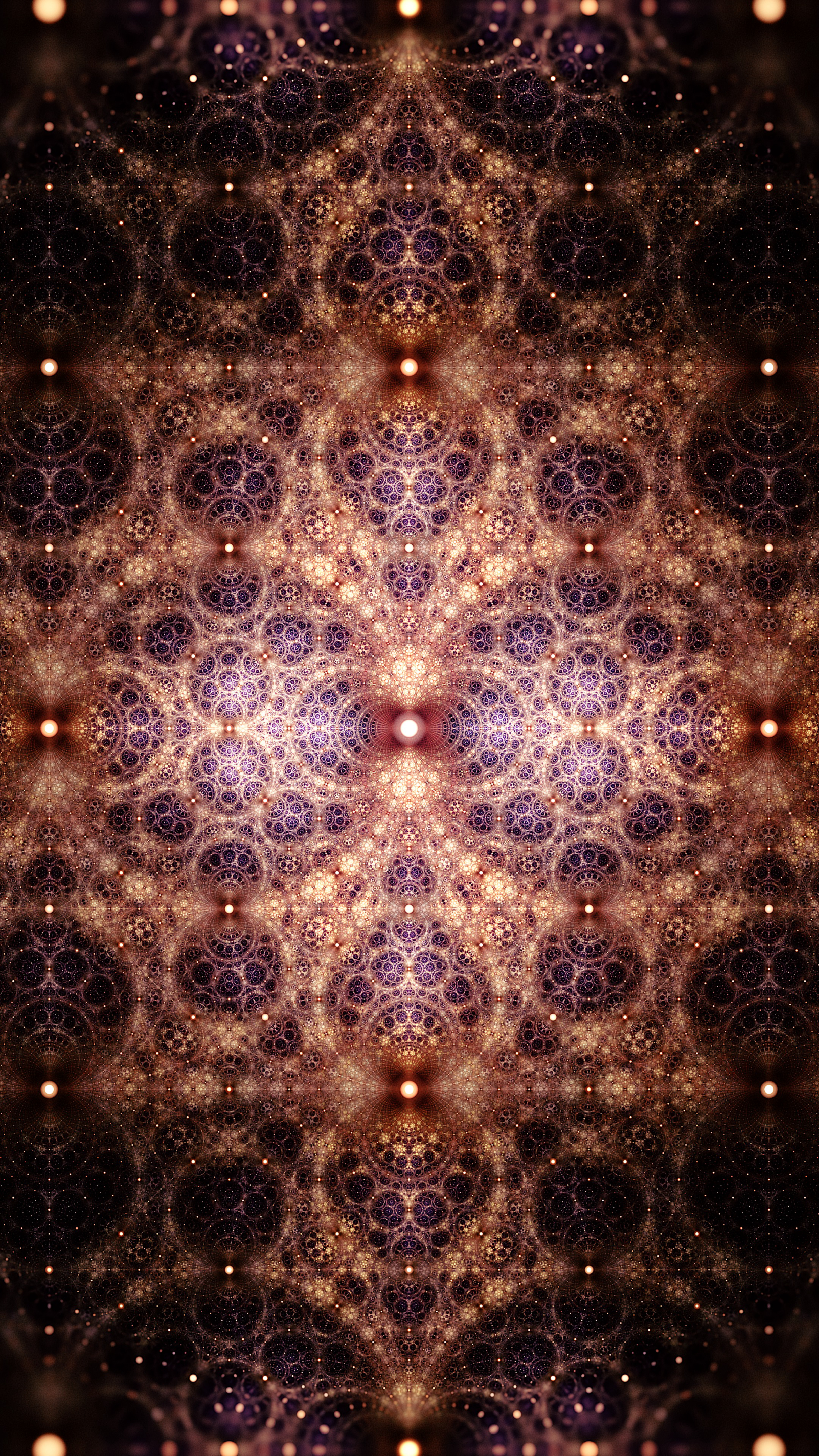 pattern, glow, point, fractal Lock Screen Images