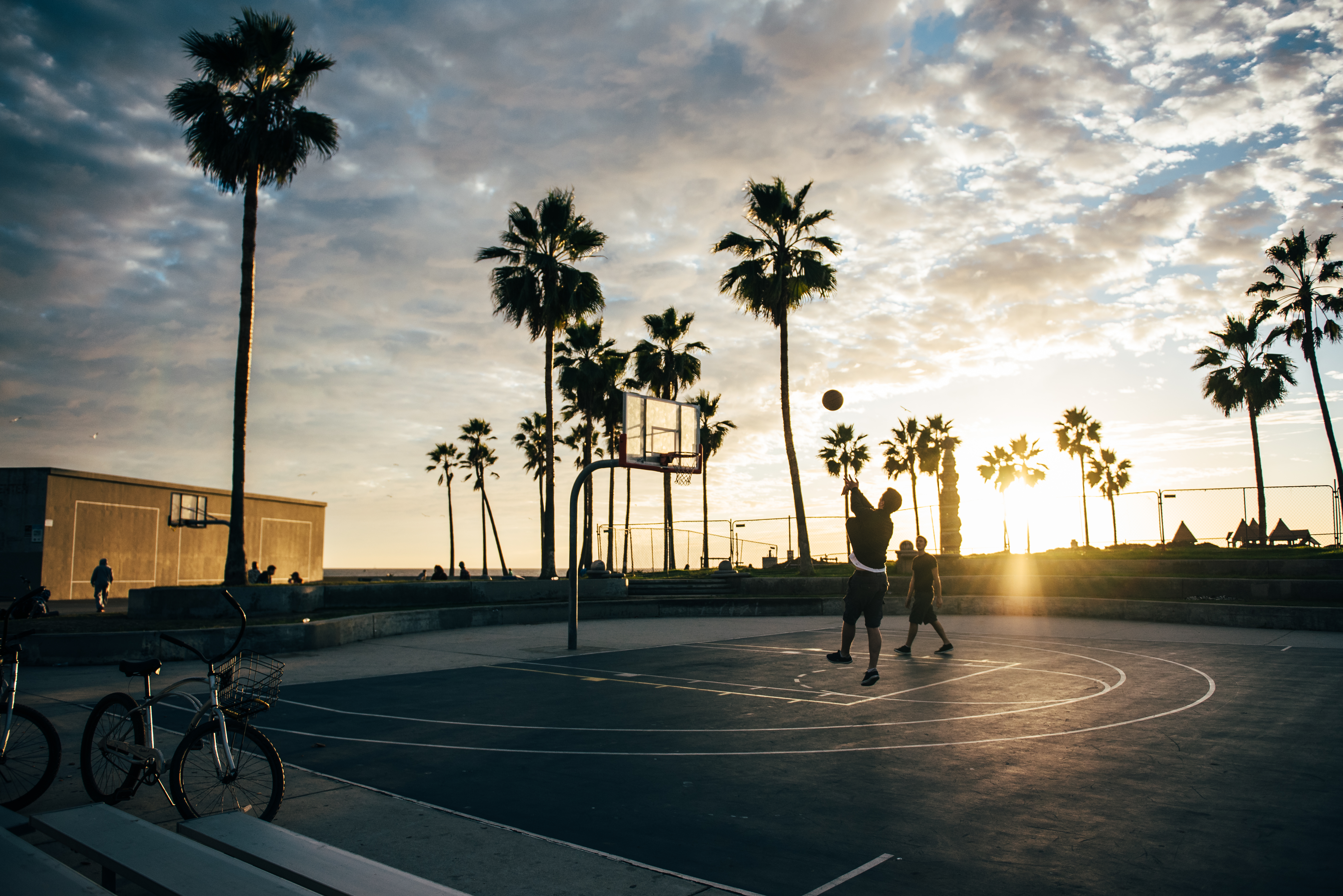 Баскетбольная площадка Лос Анджелес