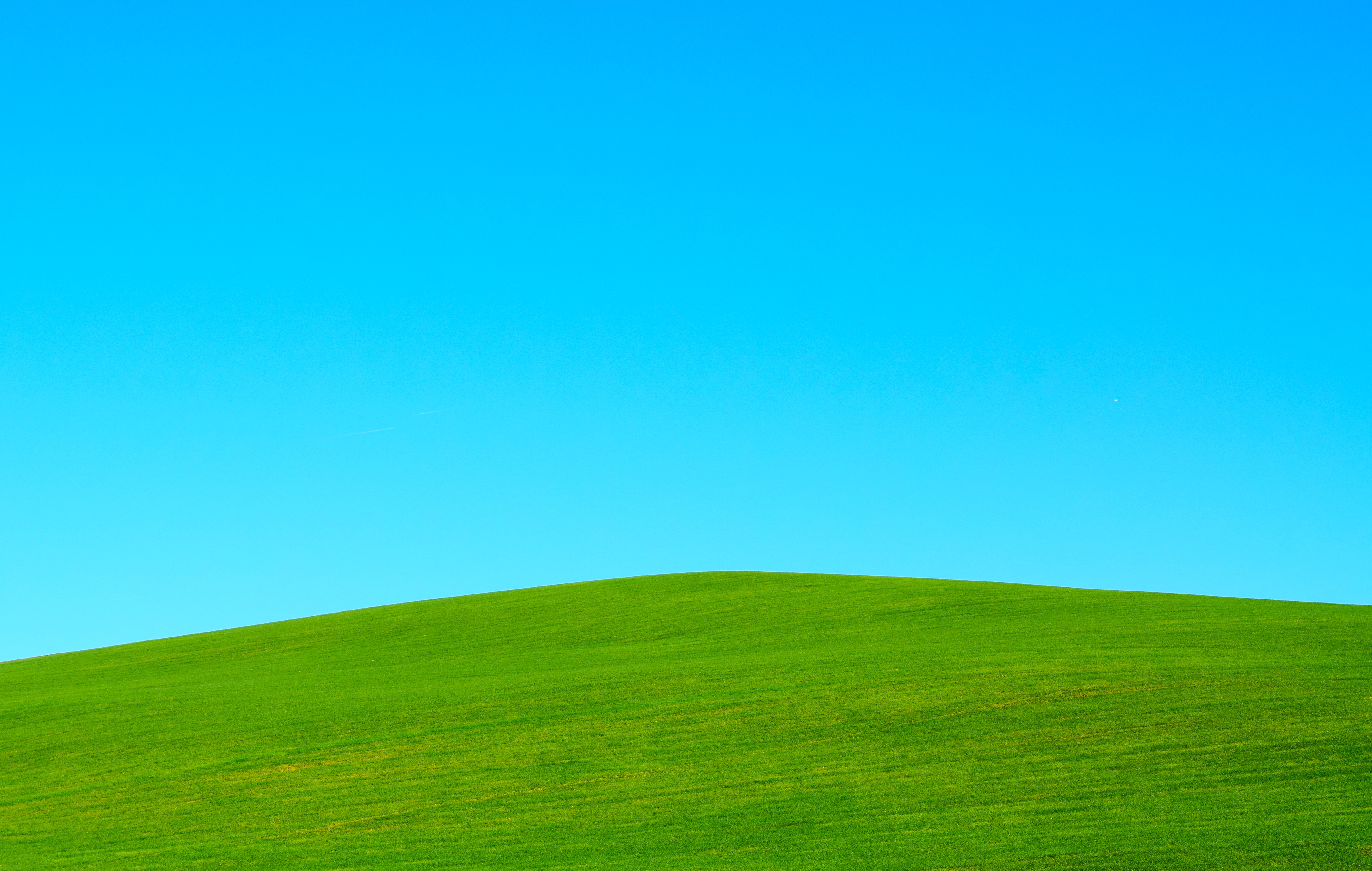 android minimalism, lawn, sky, hill