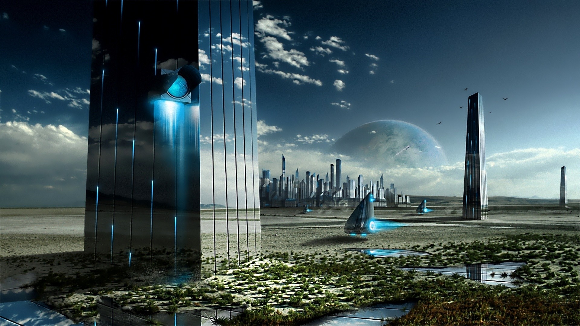 sci fi, city, futuristic