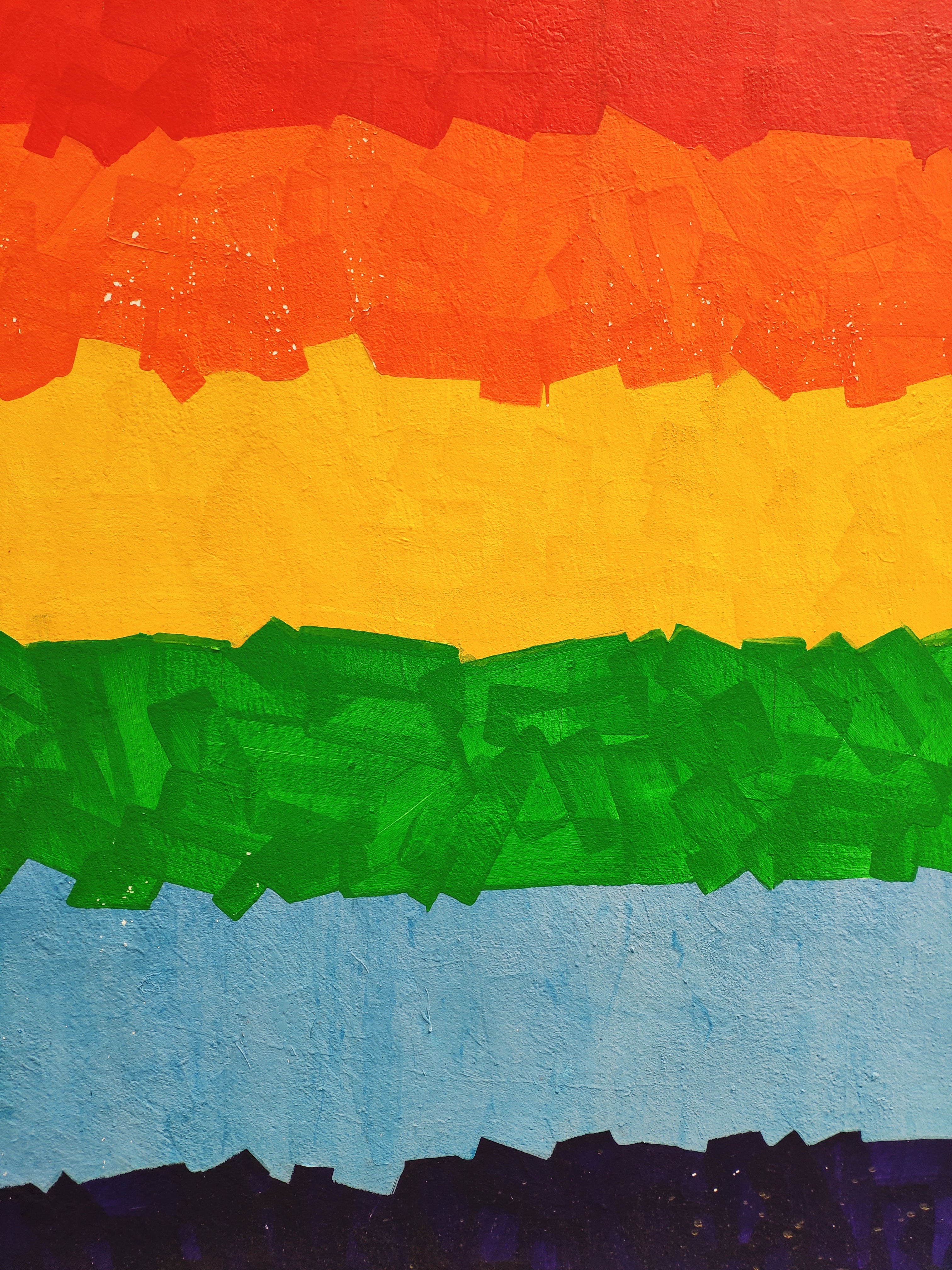 multicolored, rainbow, motley, texture, textures, paint, wall, iridescent, strokes HD wallpaper