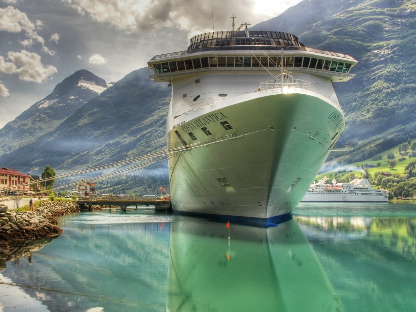 Free Images landscape, green, ships Transport