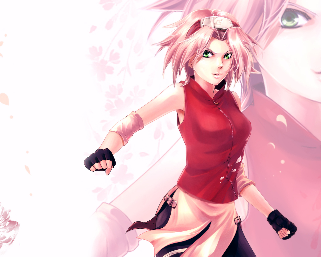16992 download wallpaper naruto, anime, girls, red screensavers and pictures for free