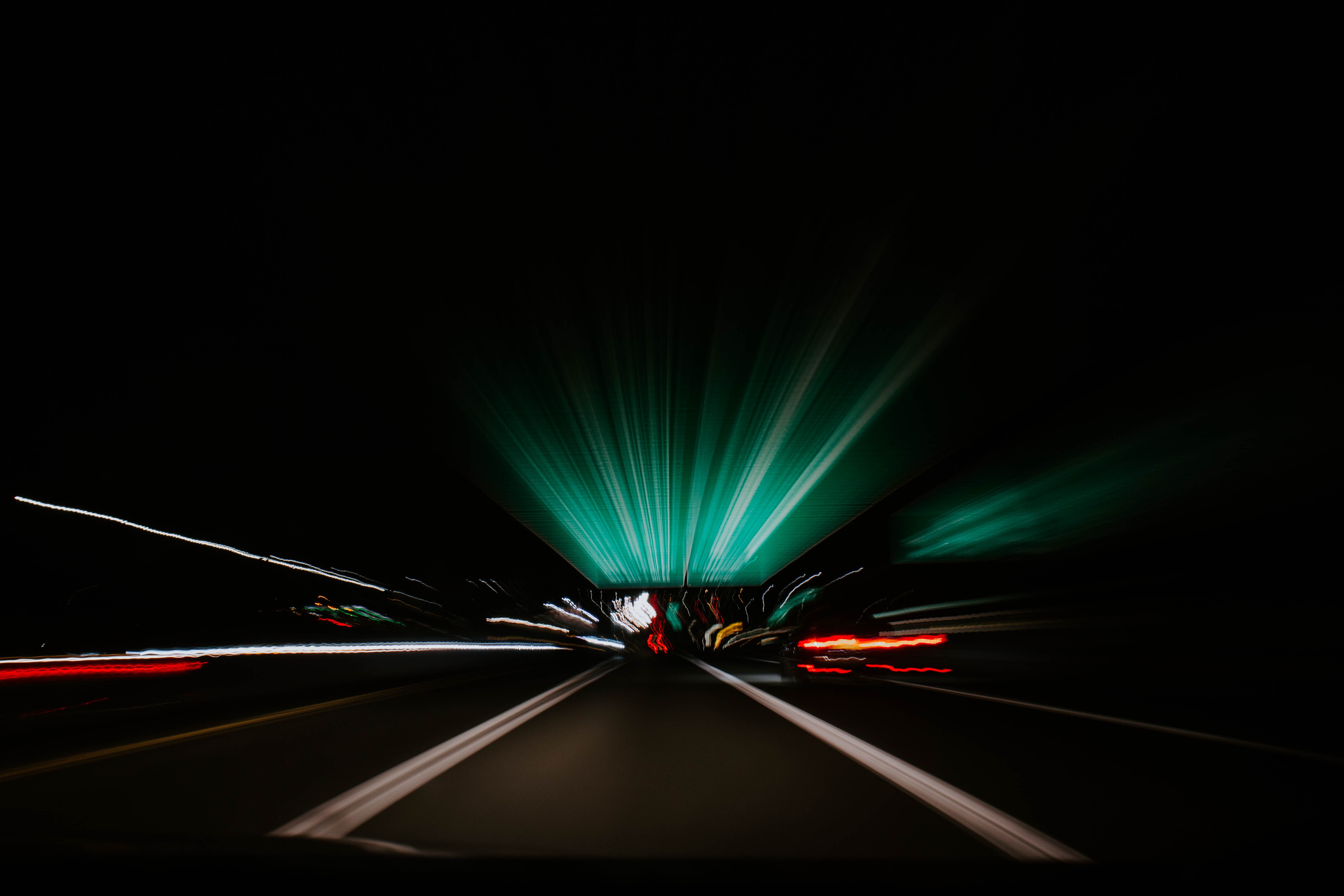 shine, traffic, speed, movement Square Wallpapers