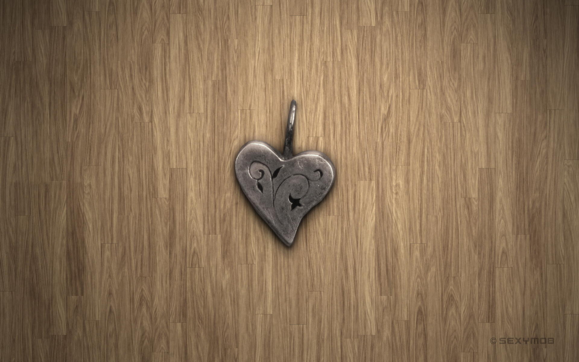 pendent, heart, love, simple home screen for smartphone