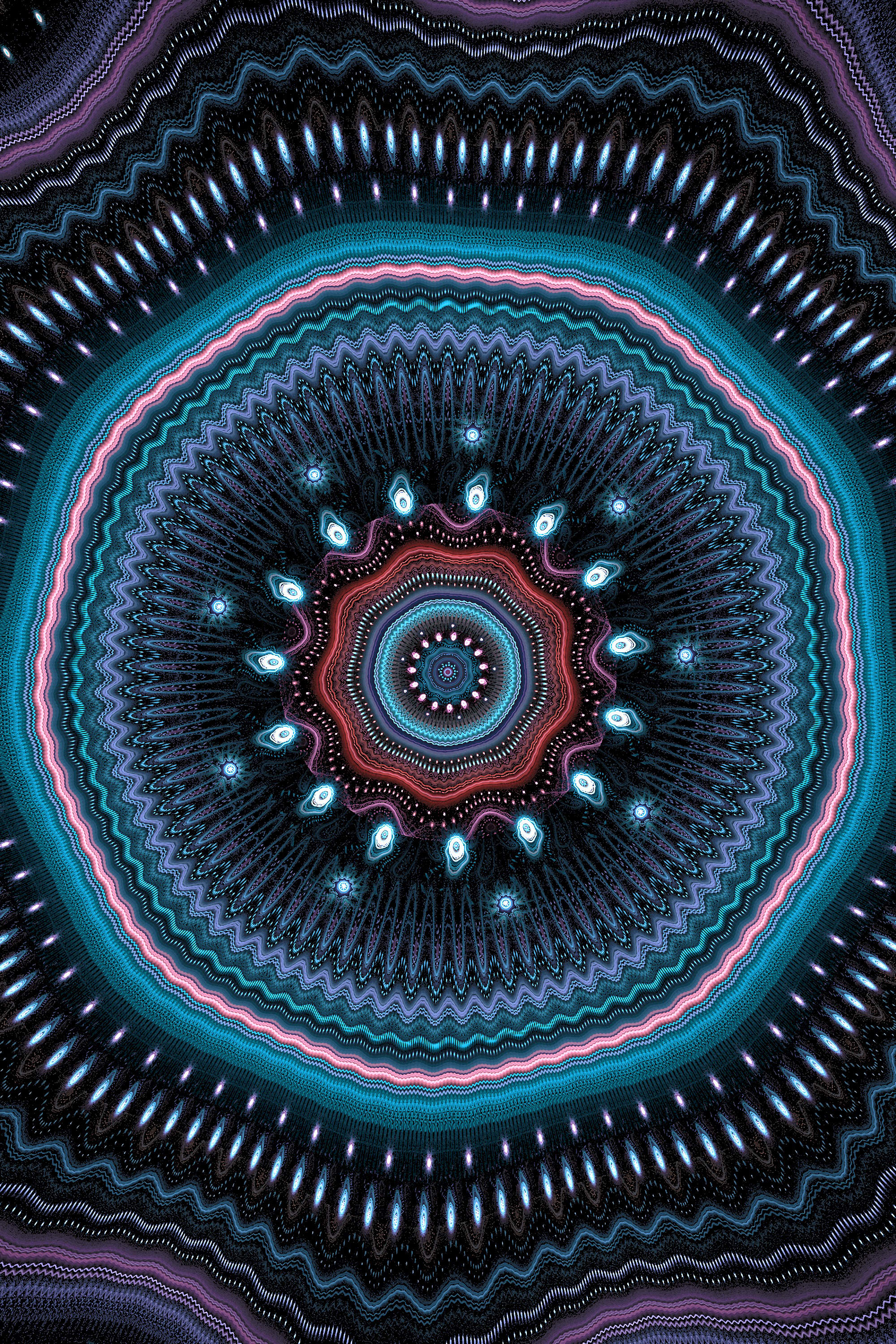 fractal, abstract, circles Vertical Wallpapers