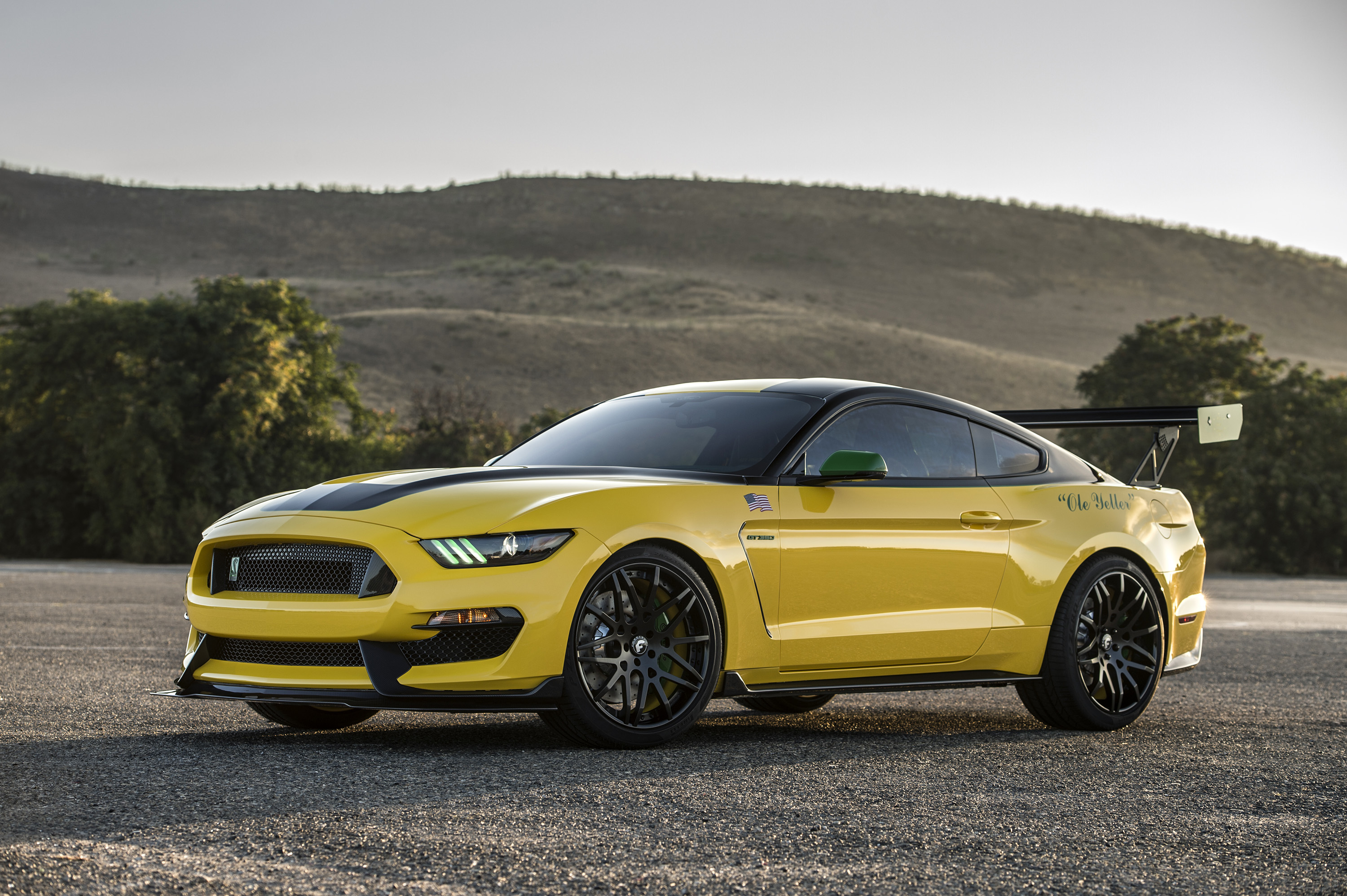 ford, mustang, cars, yellow, shelby, gt350 download HD wallpaper