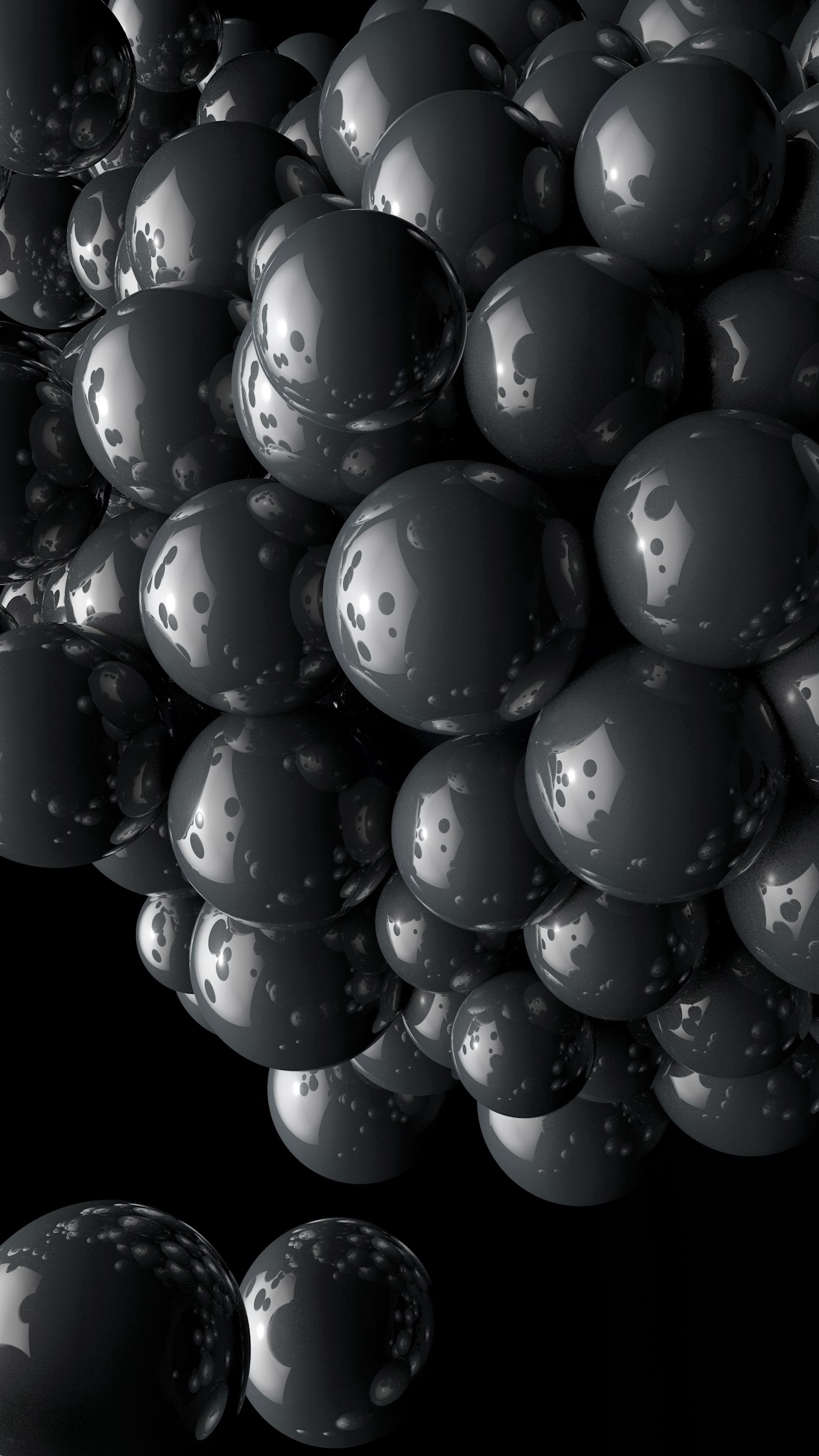 3d, grey, balls, compound, congestion, conglomeration, magnet phone background