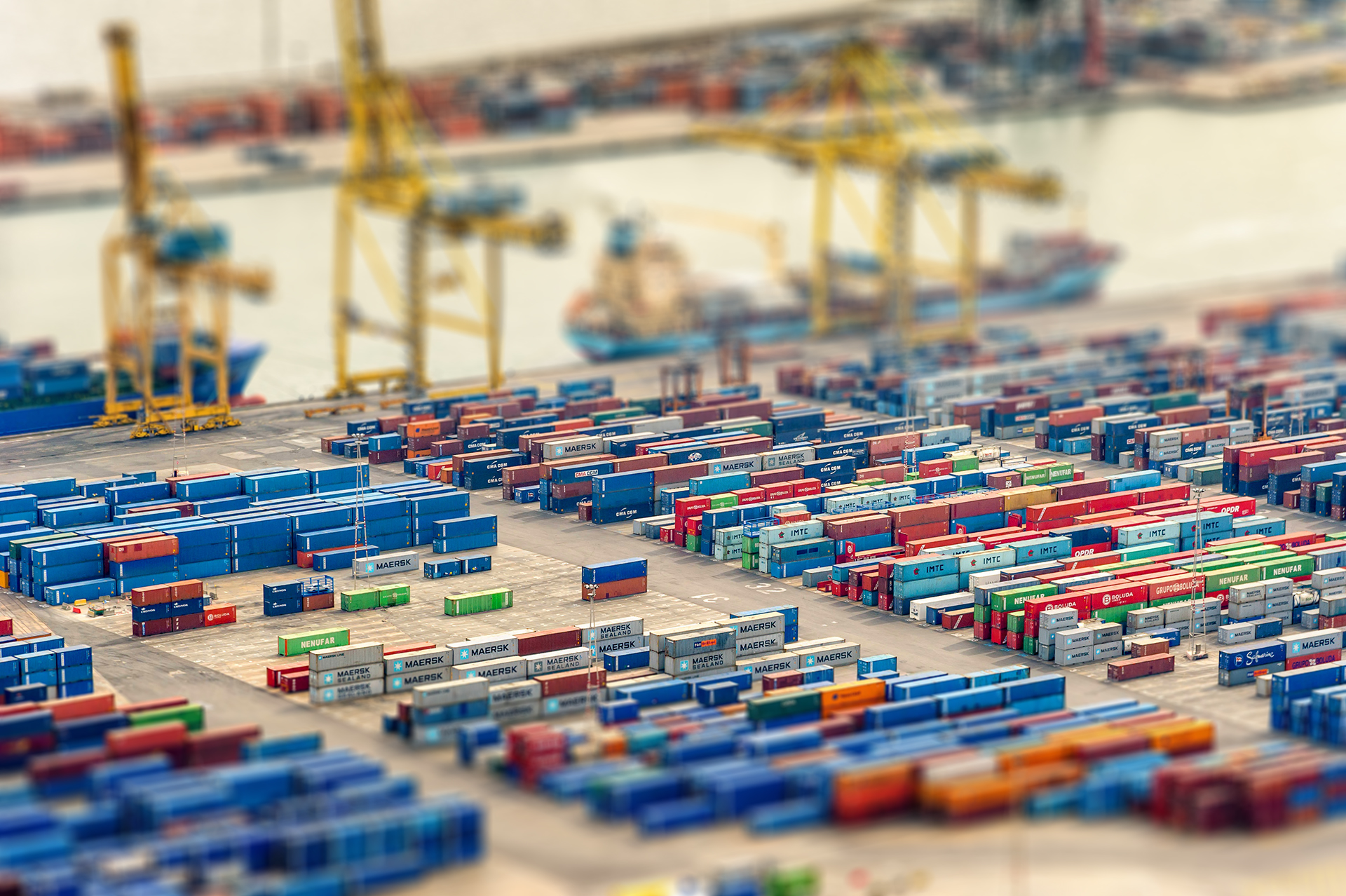 wallpapers photography, tilt shift, container, dock
