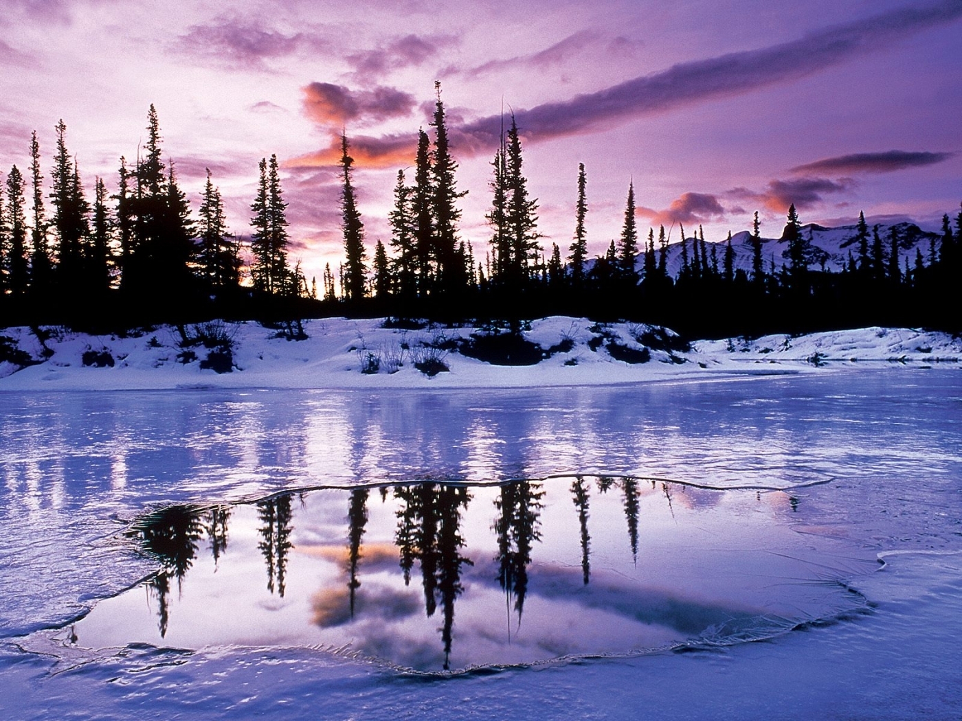 Laden Sie das Landschaft, Winter, Sunset, Schnee-Bild kostenlos auf Ihren PC-Desktop herunter