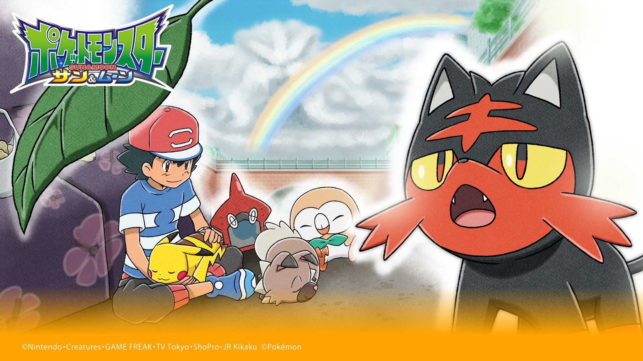 HD desktop wallpaper: Anime, Pokémon, Pikachu, Ash Ketchum, Rowlet (Pokémon),  Litten (Pokémon) download free picture #503782