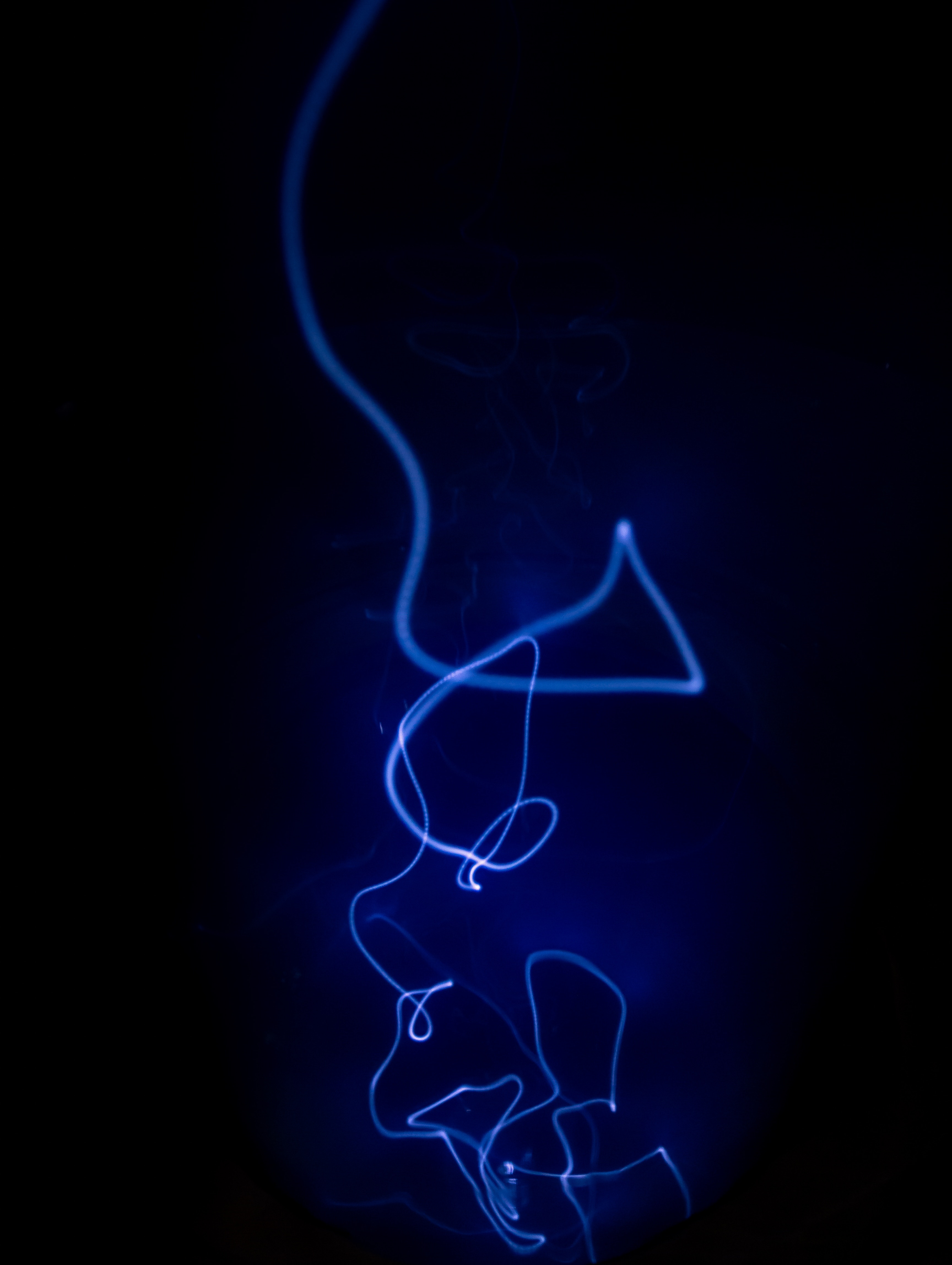light, shine, abstract, blue, dark, neon, backlight, illumination, ray Phone Background