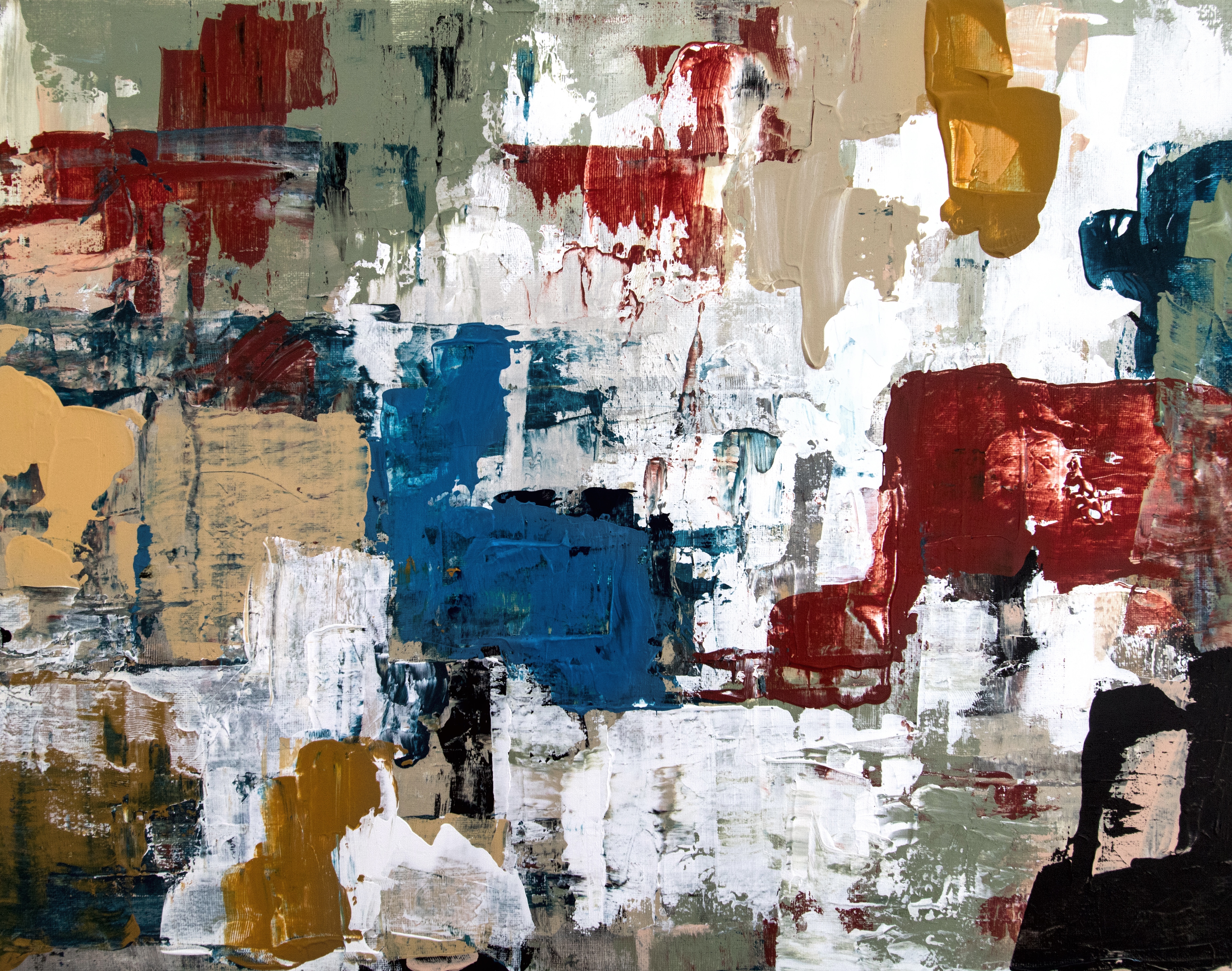multicolored, motley, texture, textures, paint, stains, spots, canvas Free Stock Photo
