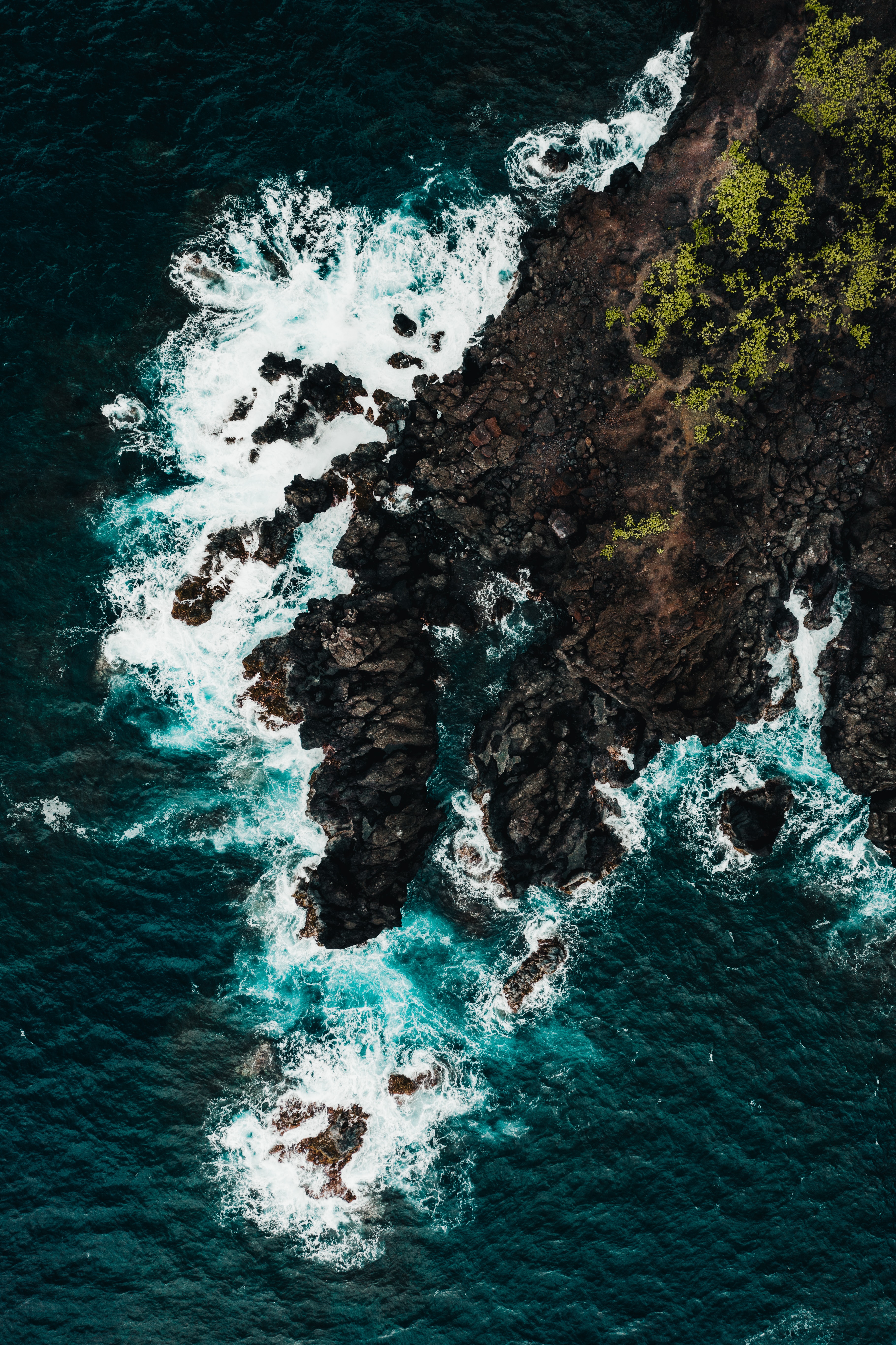Surf view from above, sea, coast, nature Lock Screen