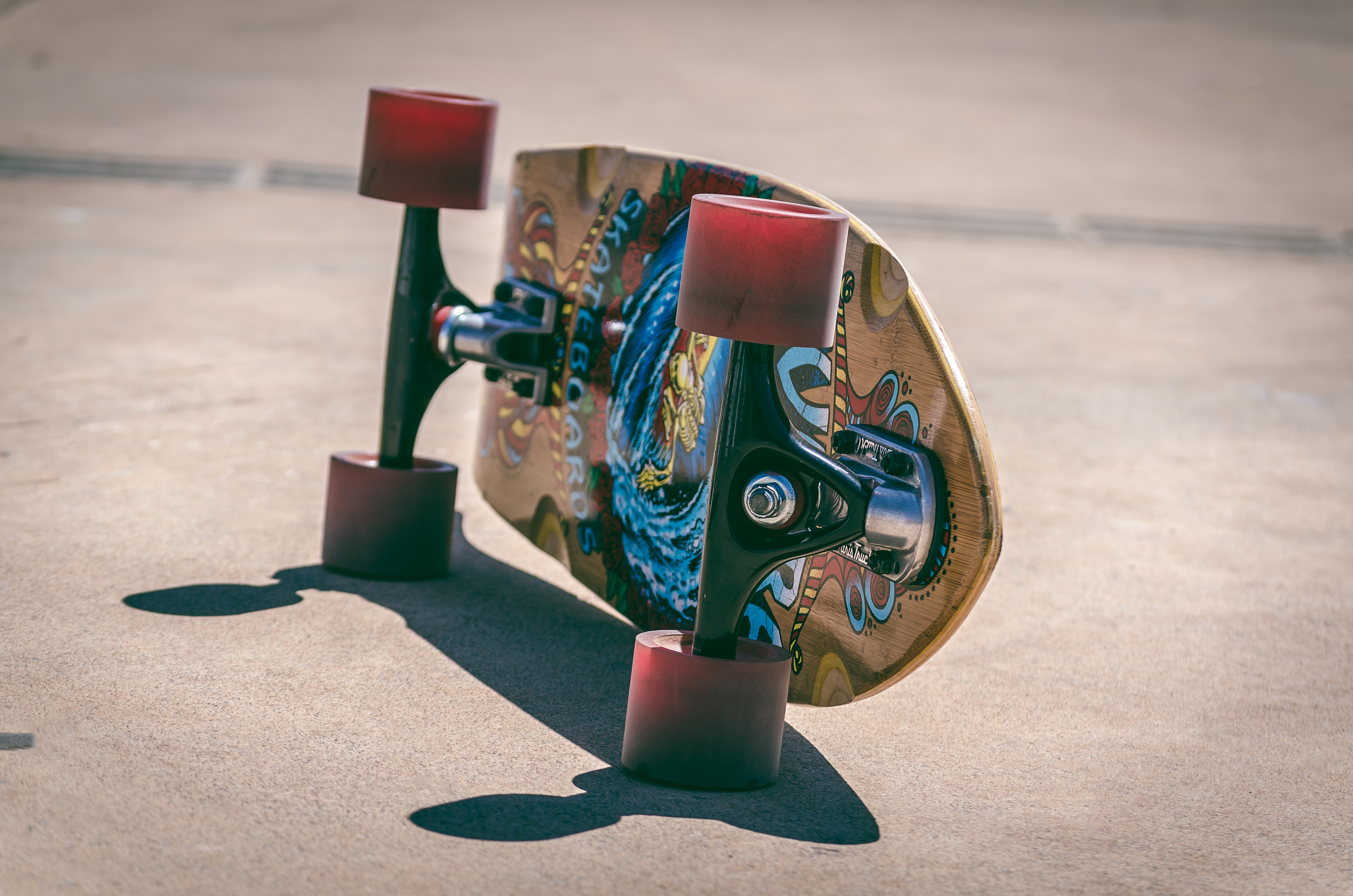 Mobile HD Wallpaper Skateboard wheels, shadow, board, sports