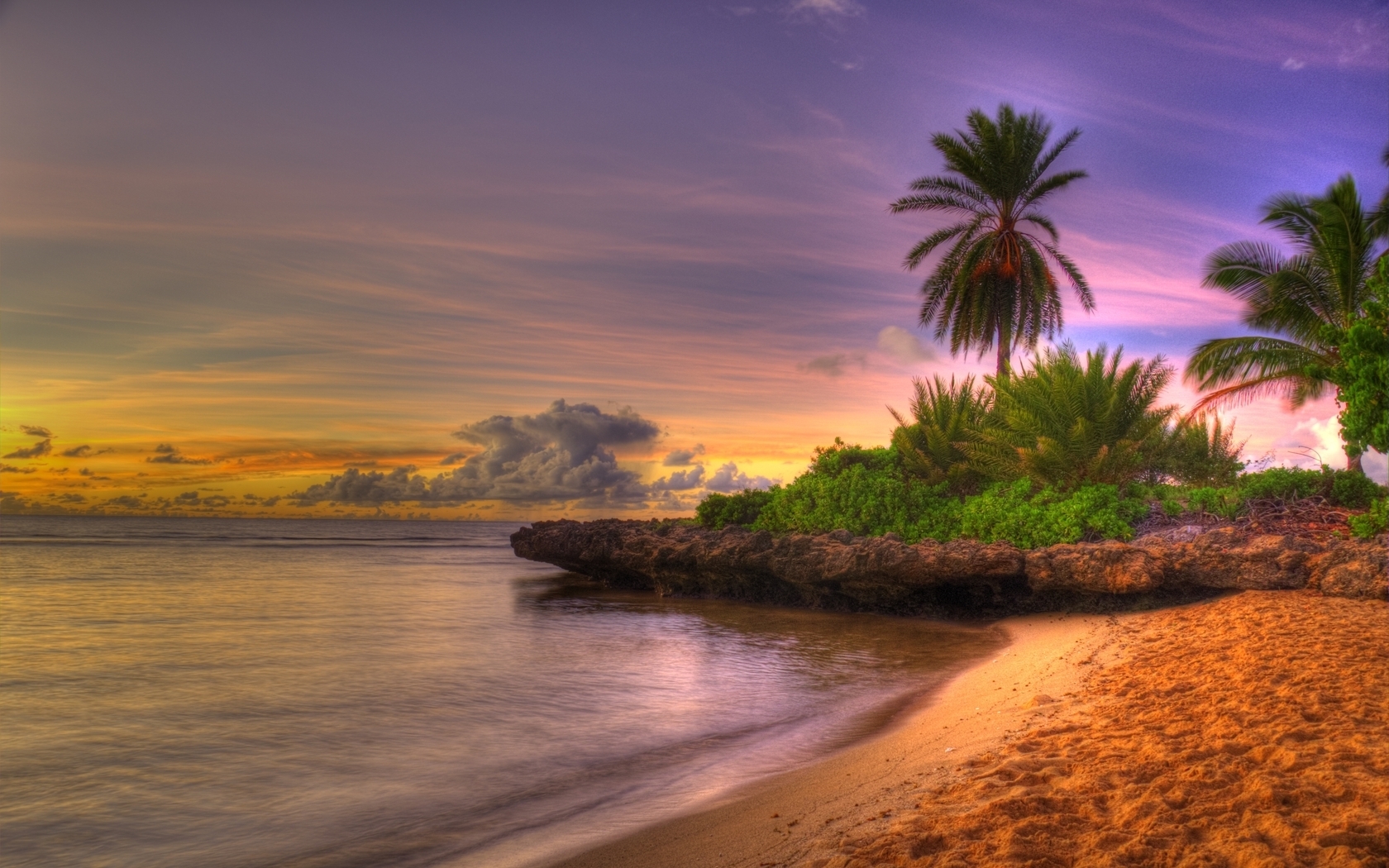 Laden Sie das Strand, Landschaft, Palms-Bild kostenlos auf Ihren PC-Desktop herunter