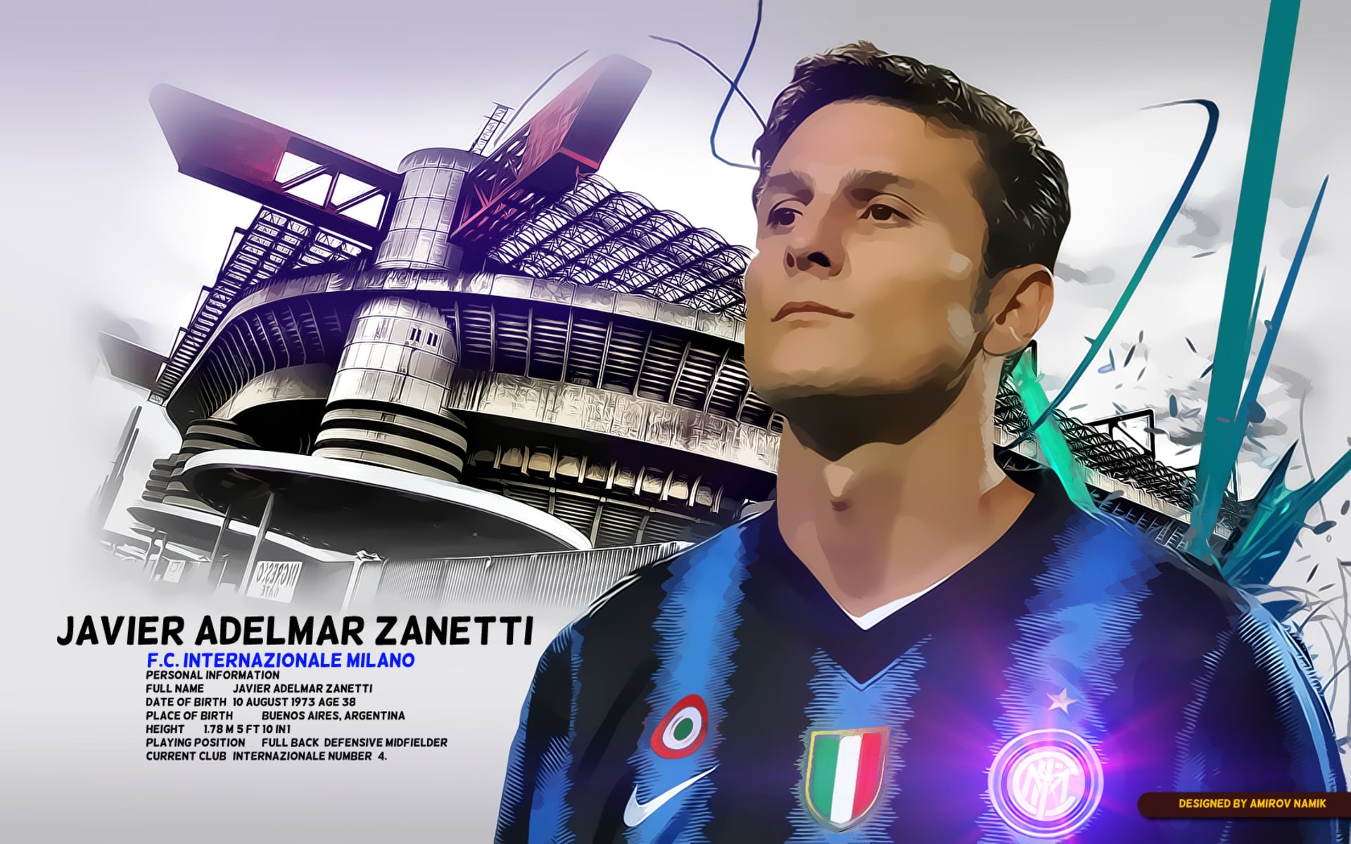 HD desktop wallpaper: Sports, Soccer, Inter Milan, Javier Zanetti download  free picture #506973