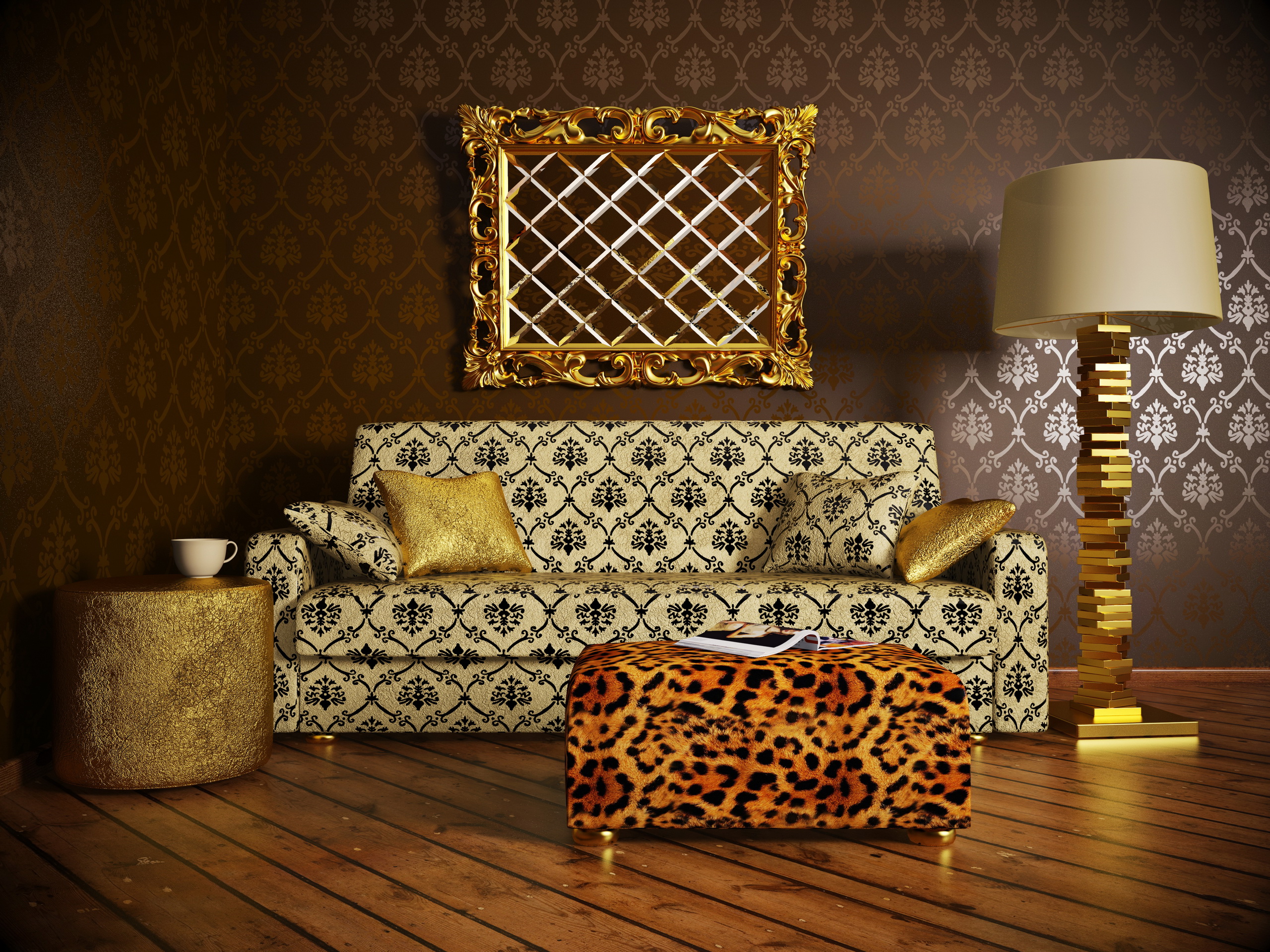 room, couch, furniture, lamp Free HD pic