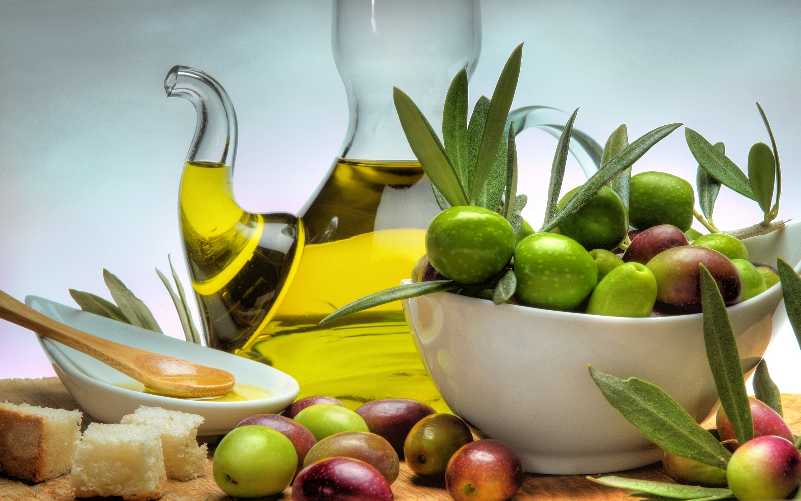 food, olive, jar, oil 2160p