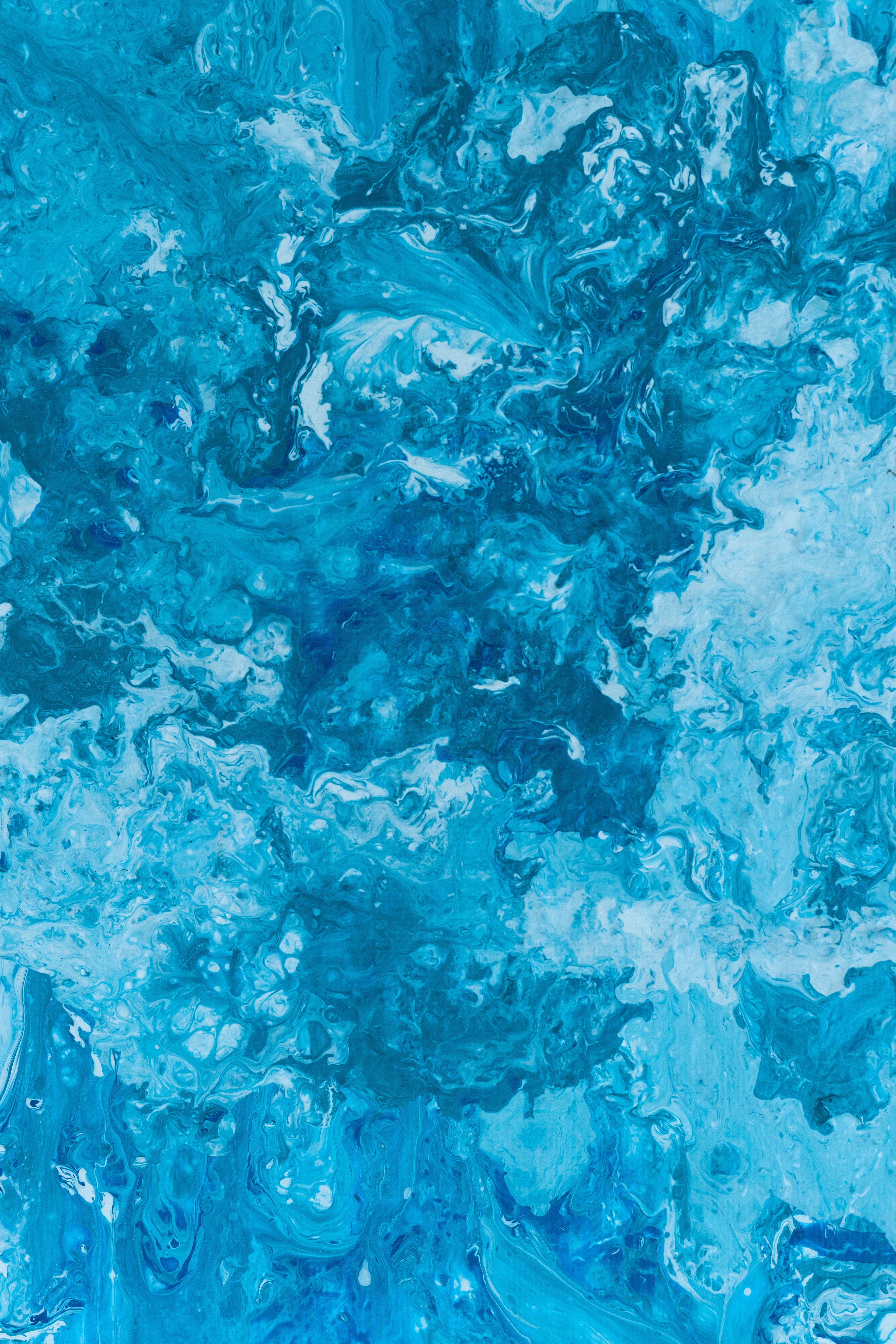 liquid, blue, abstract, divorces, paint HD wallpaper