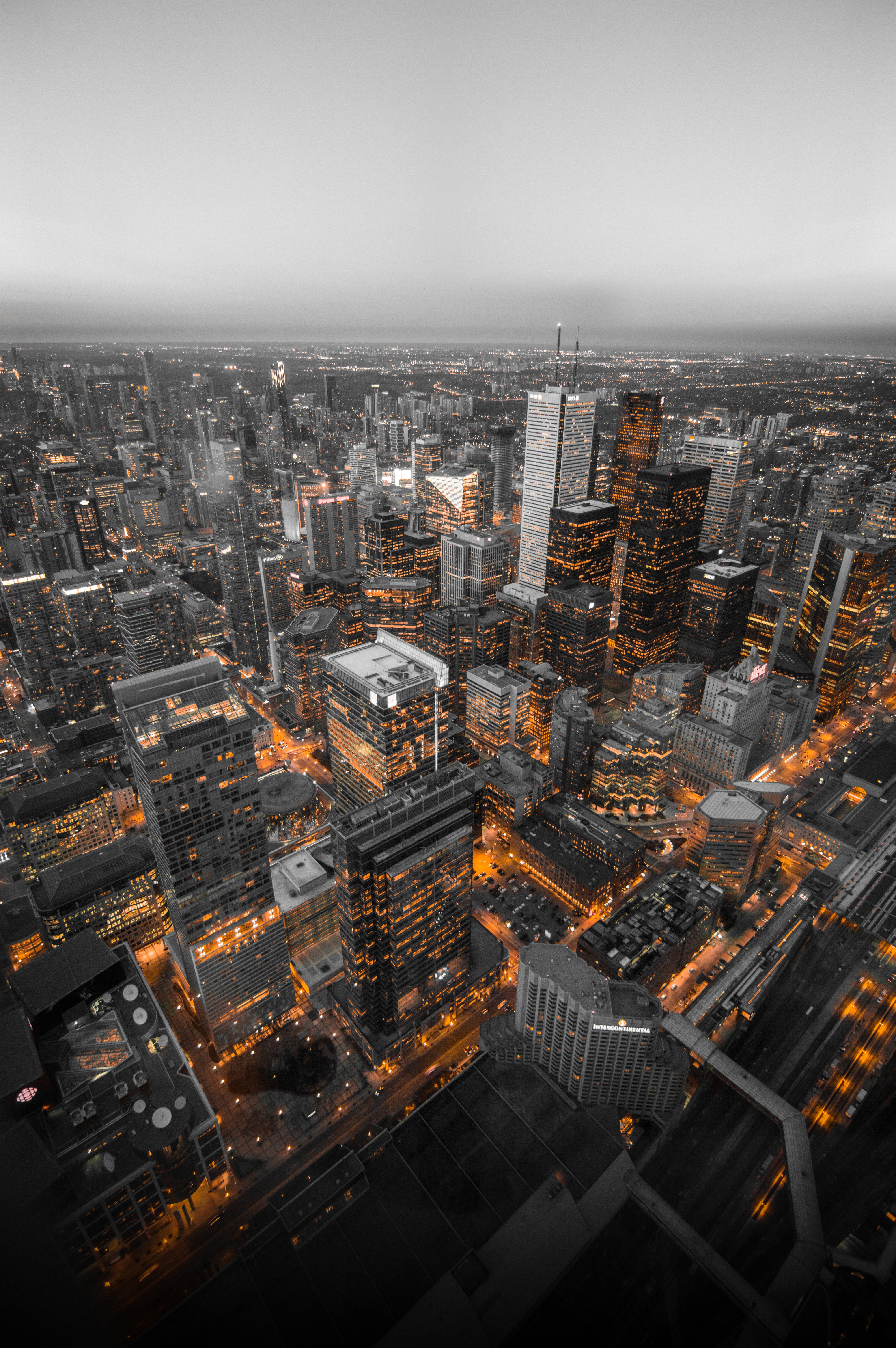 Handy-Wallpaper Städte, Wolkenkratzer, Blick Von Oben, Kanada, Megapolis, Megalopolis, Toronto kostenlos herunterladen.