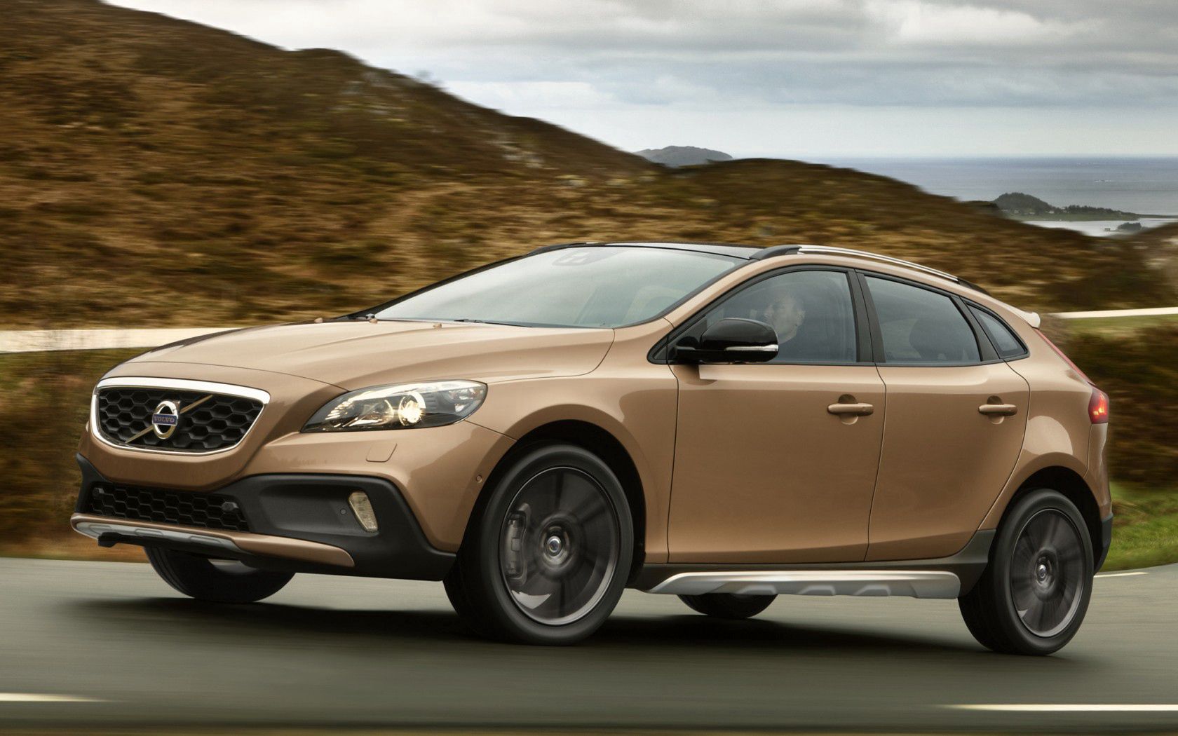 brown, cross country, v40, cars Horizontal Wallpapers