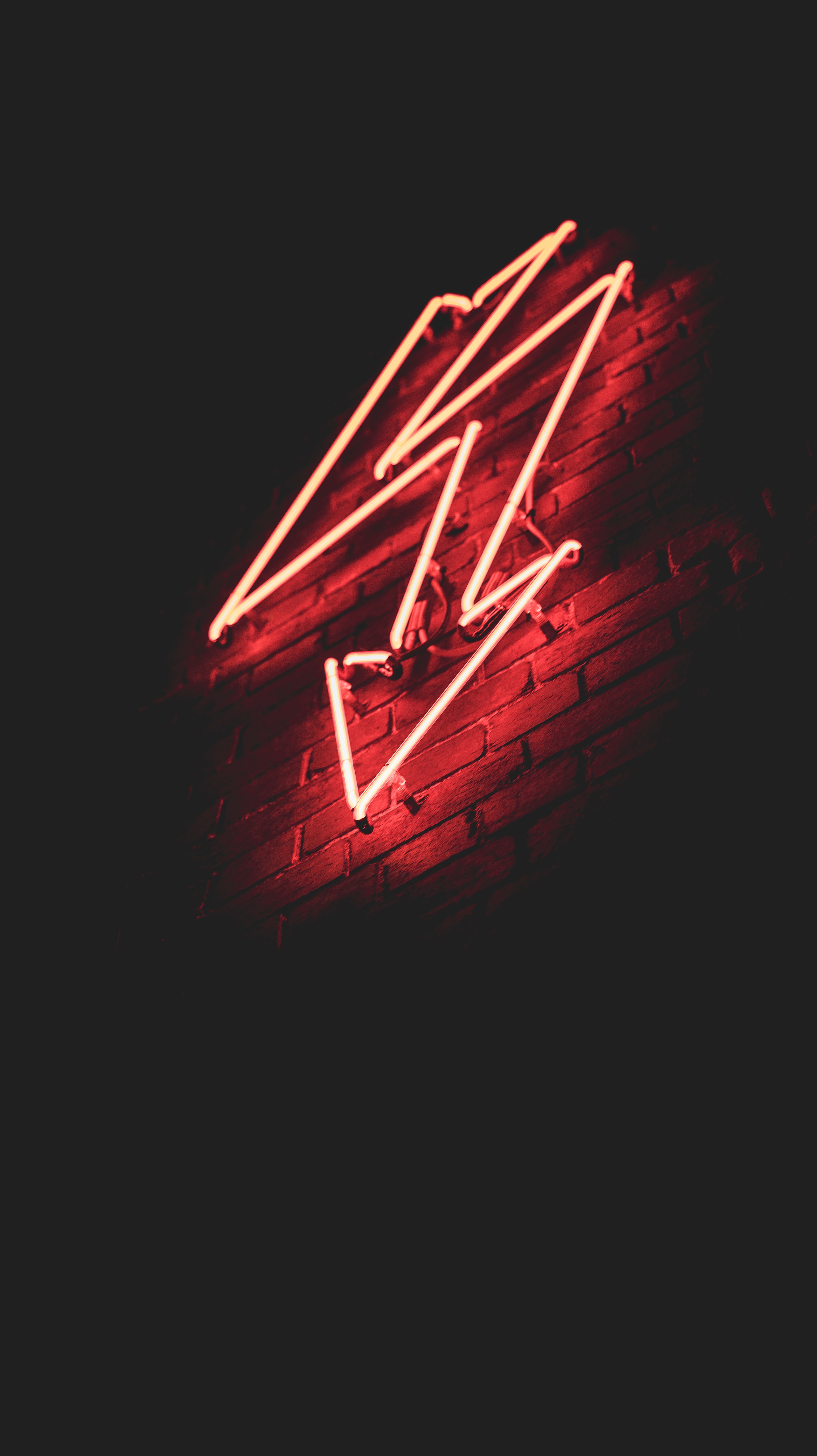 arrow, neon, dark, wall Lightning HQ Background Images