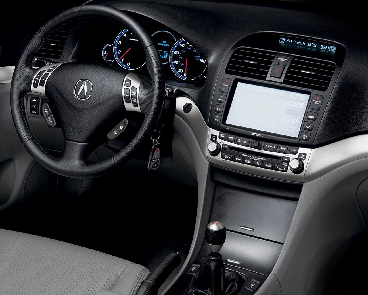 steering wheel, interior, tsx, salon, acura, cars, rudder, speedometer