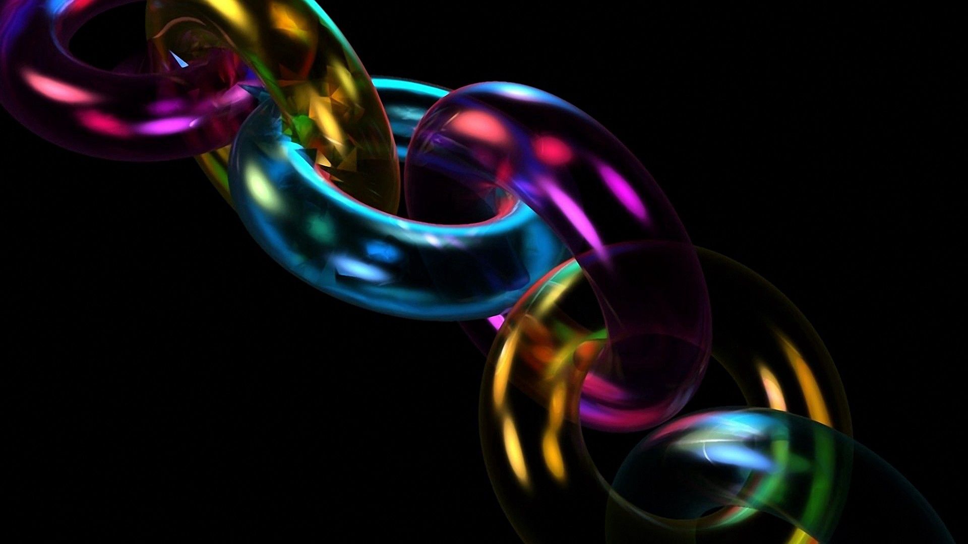 abstract, multicolored, motley, form, chain download HD wallpaper