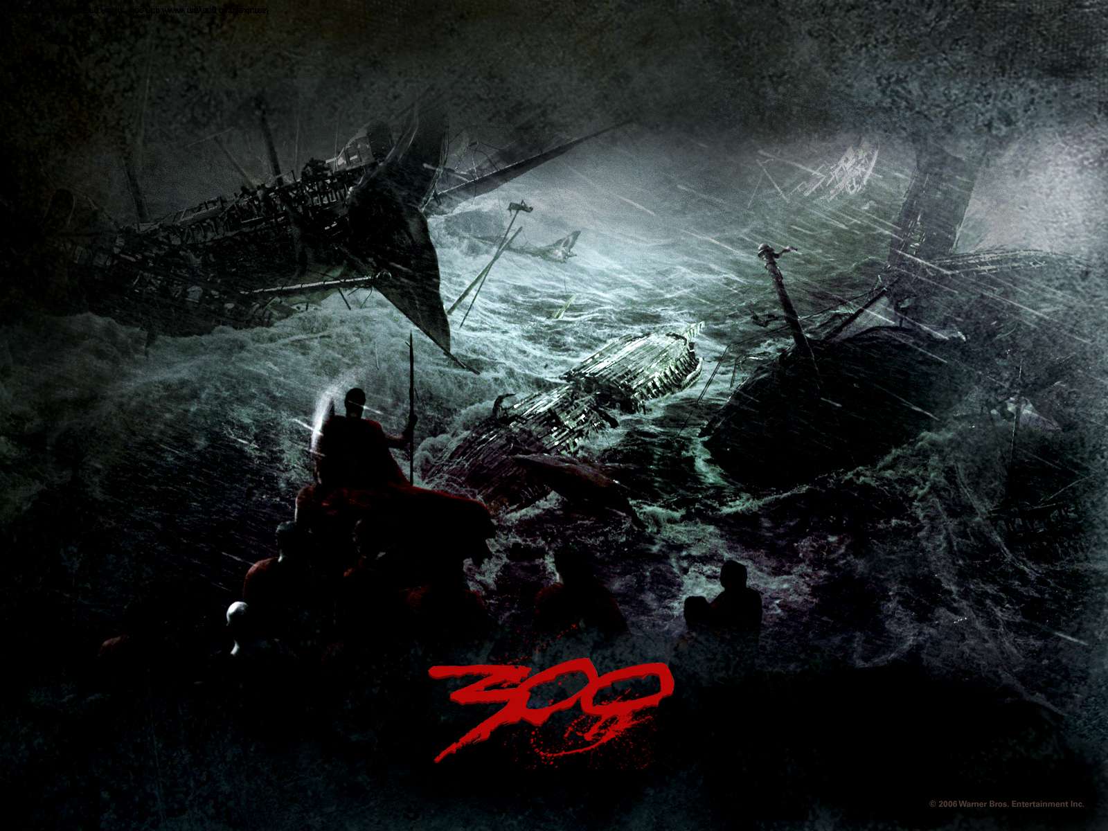 movie, 300, battle, ocean, shipwreck 4K