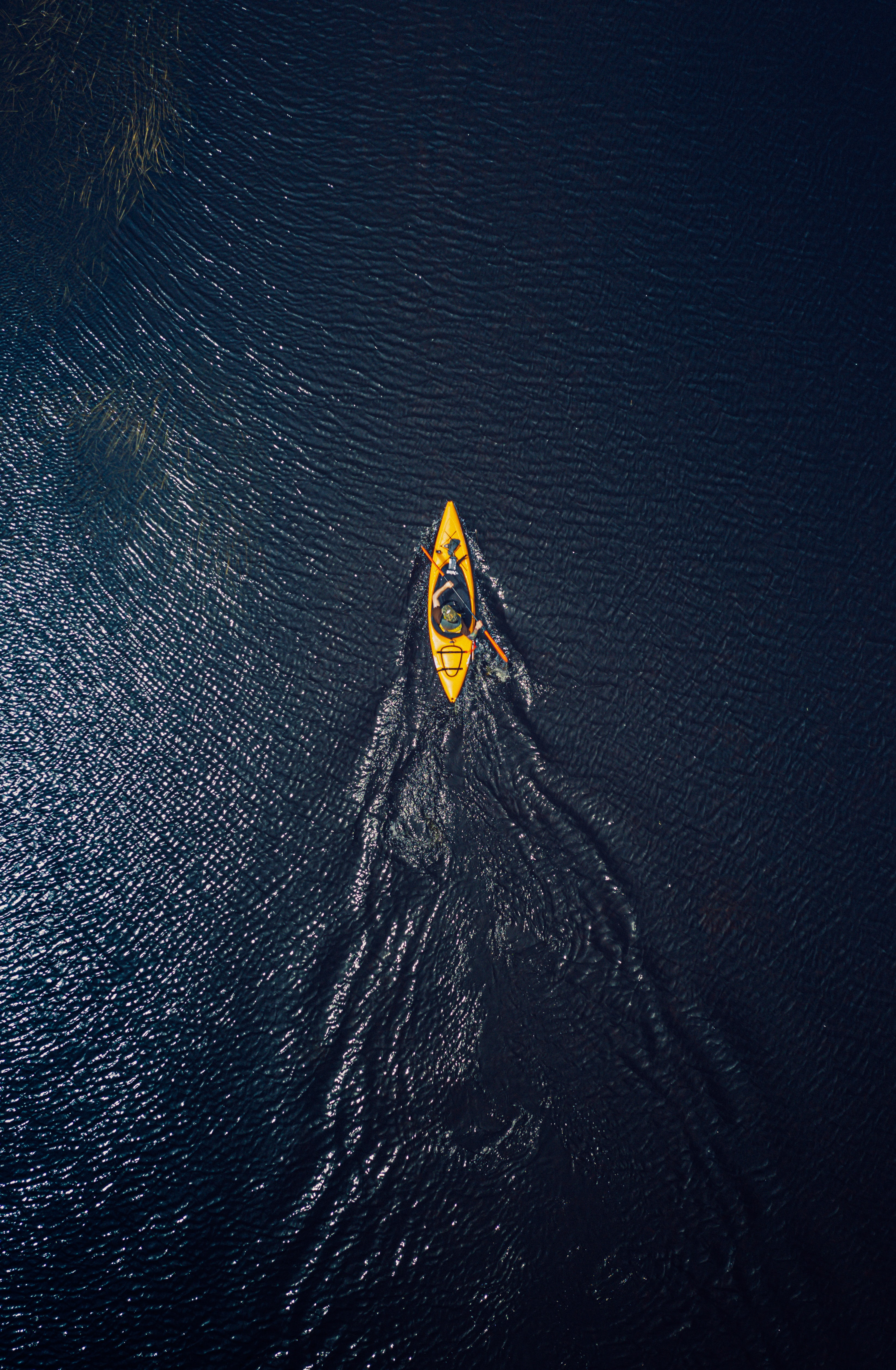water, miscellaneous, miscellanea, canoe View From Above HQ Background Images