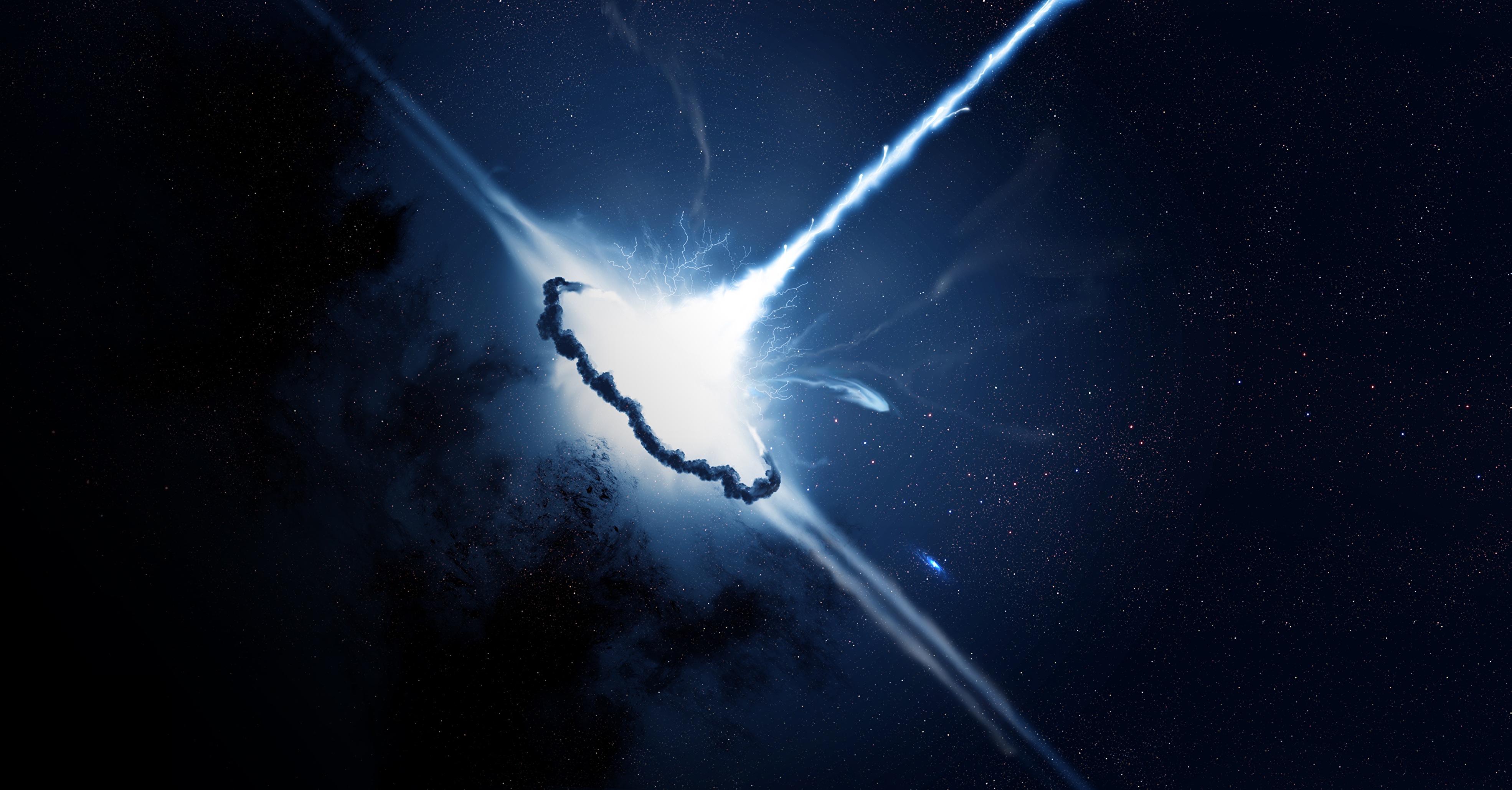 Mobile Wallpaper Energy bright, space explosion, cosmic explosion, universe