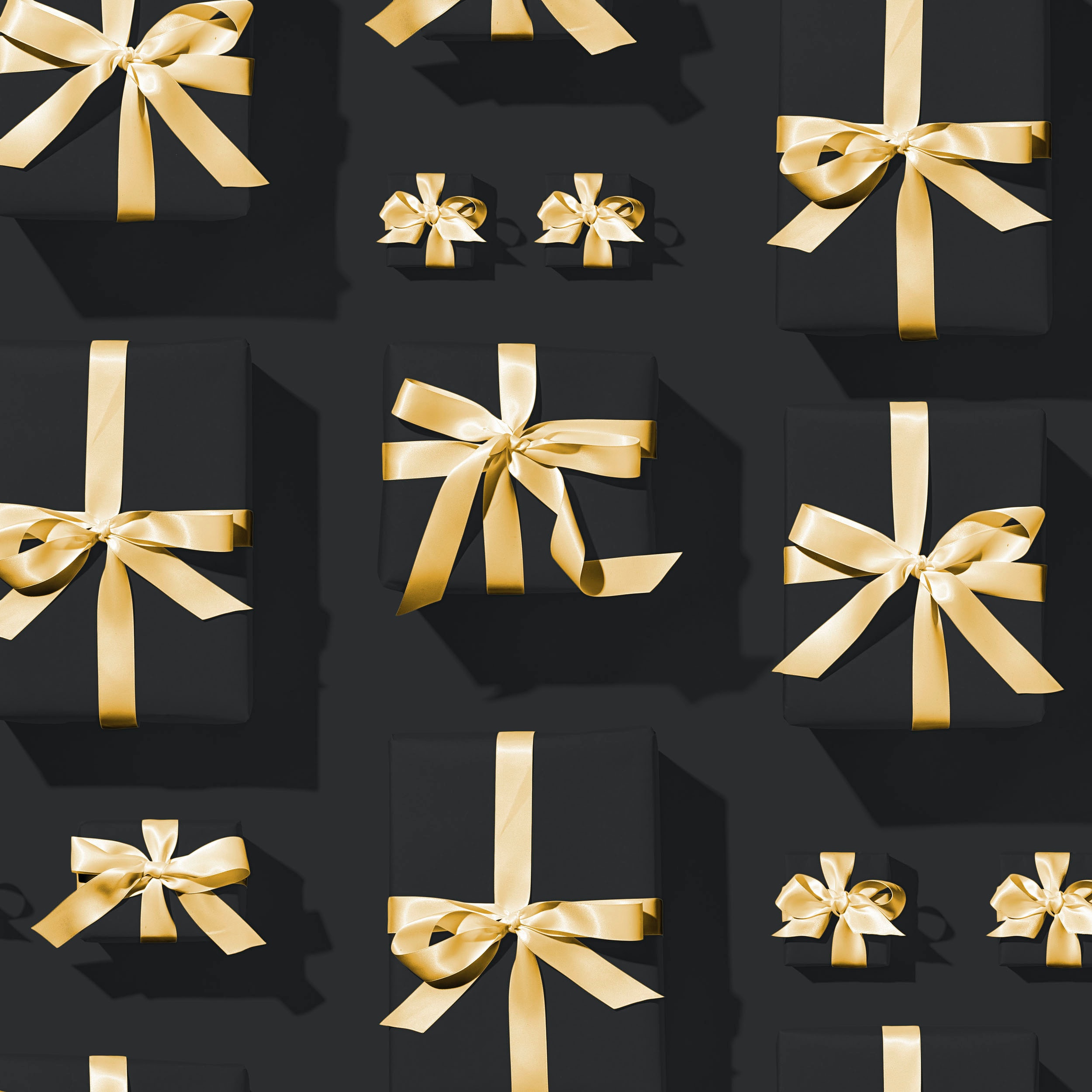 Ultra HD 4K ribbons, presents, holidays, boxes