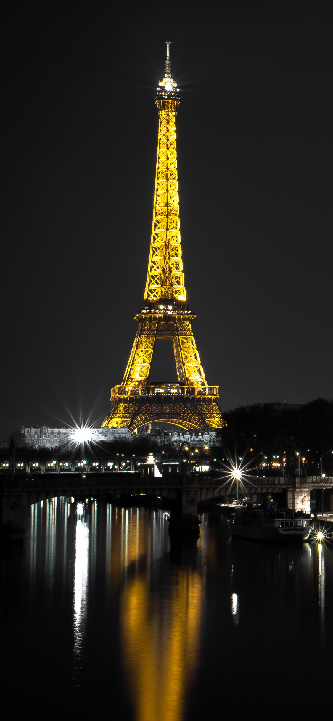 1163214 Заставки і шпалери Париж на телефон. Завантажити пам'ятник, річка, франція, світло картинки безкоштовно